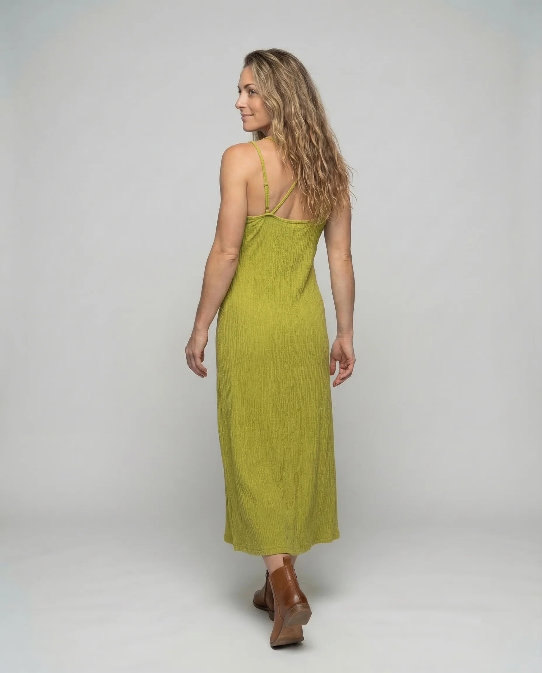 Damen Midikleid Spaghettiträger - Image 4