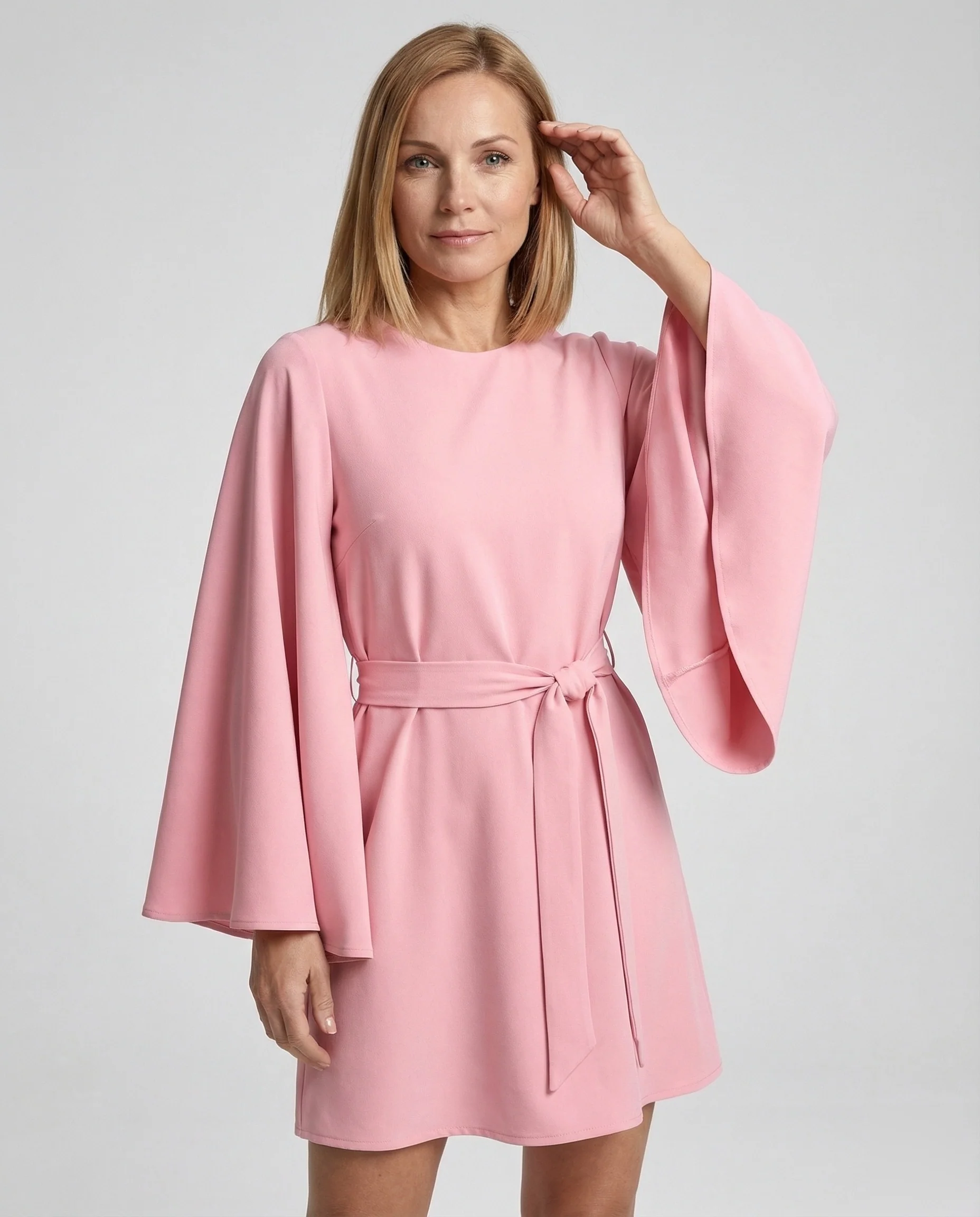 Elegantes Minikleid Mit Kimonoärmeln Damen - Image 2
