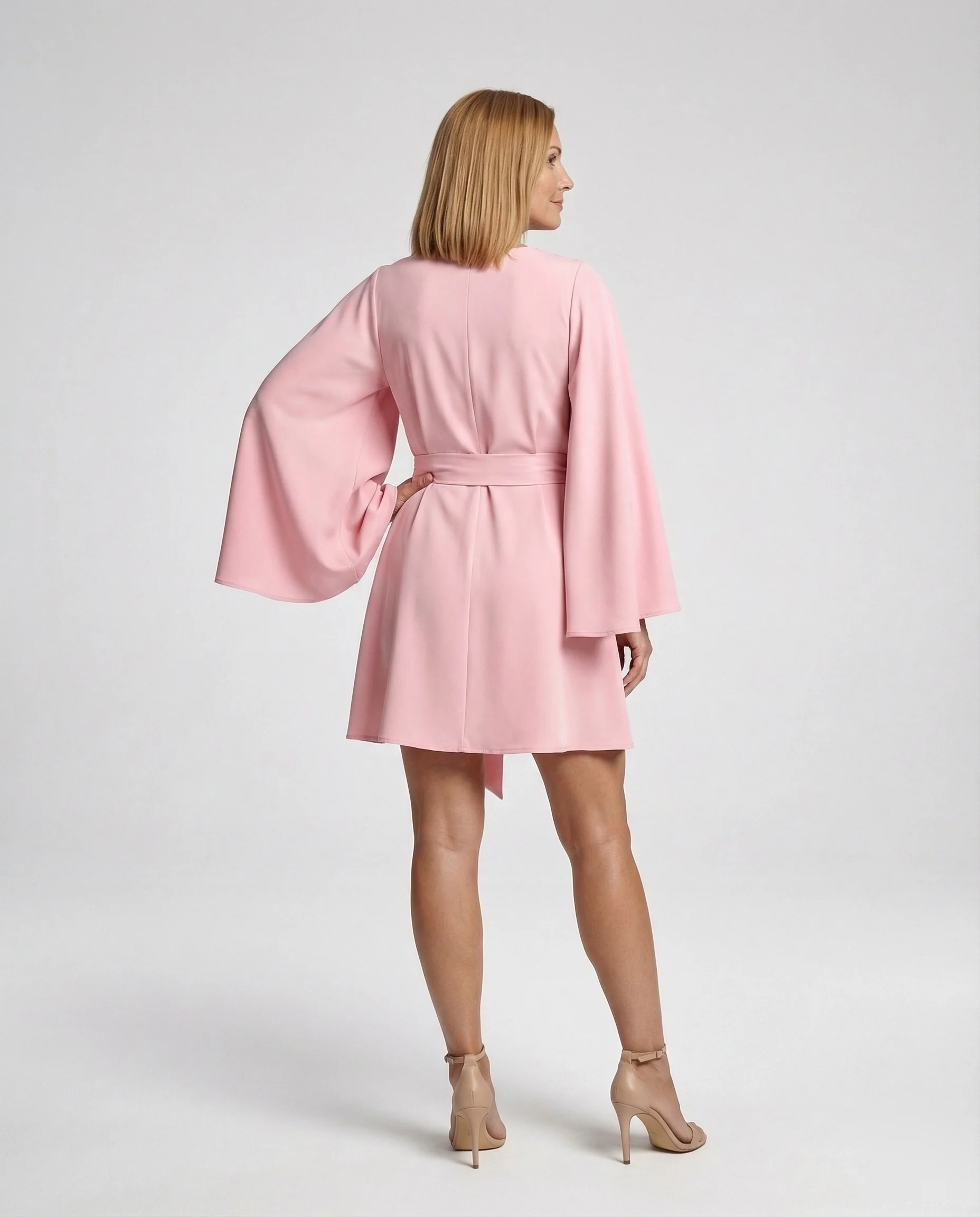 Elegantes Minikleid Mit Kimonoärmeln Damen - Image 4