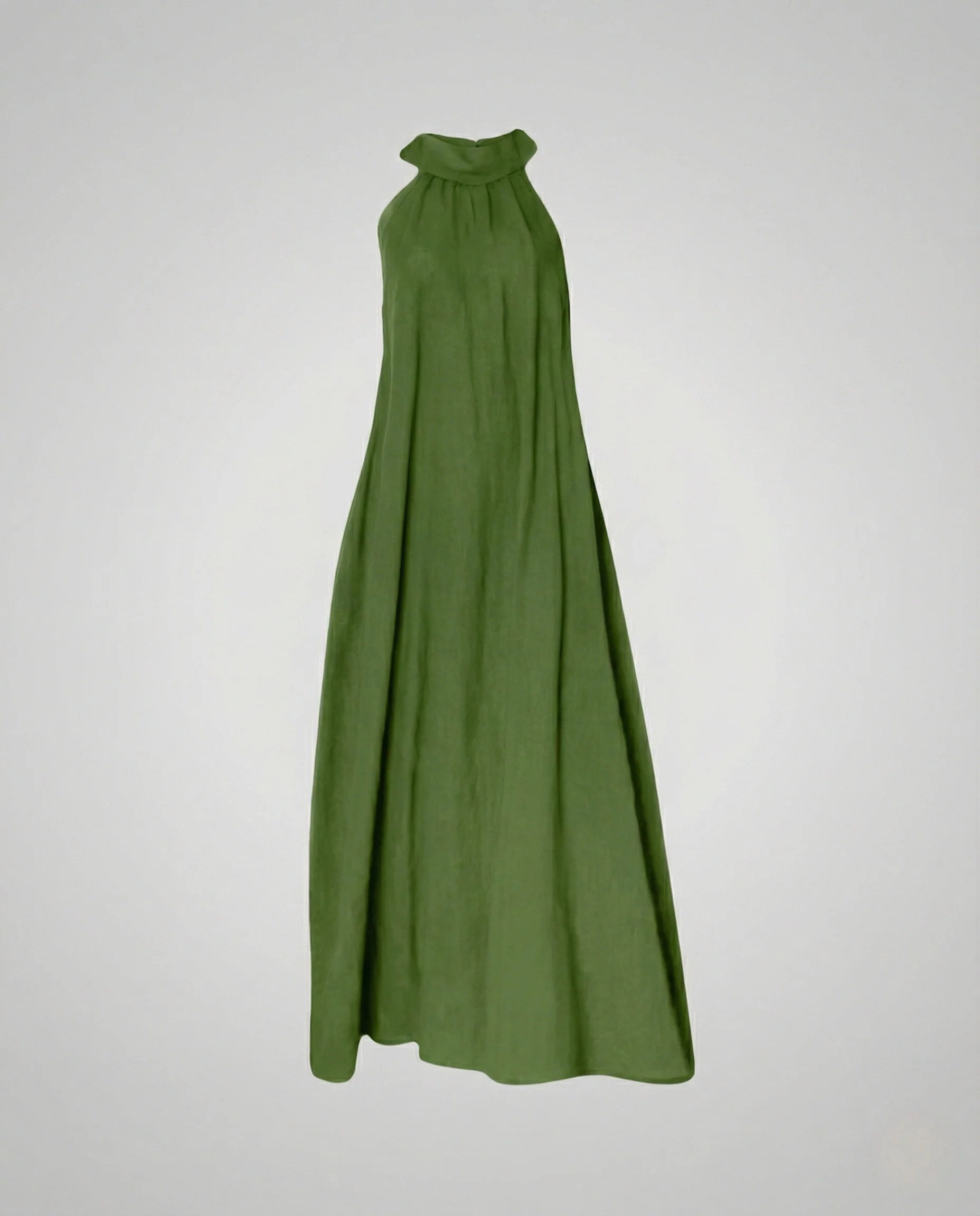 Damen Neckholder Maxikleid mit Bindegürtel - Image 5