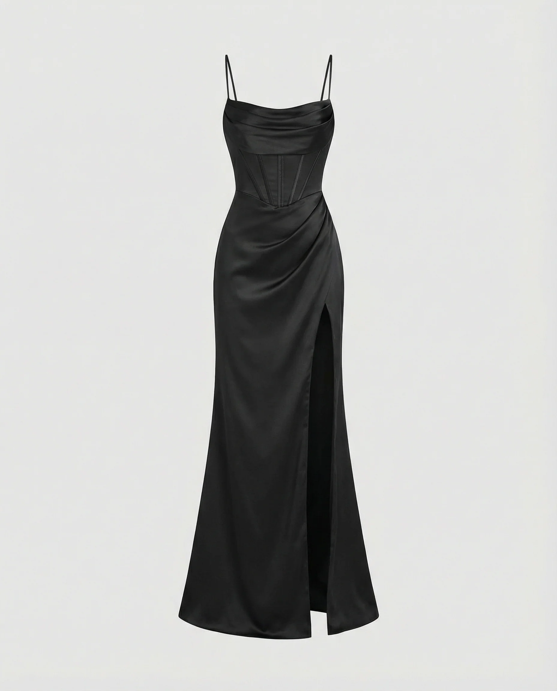 Satin Abendkleid elegant mit Korsett - Image 12