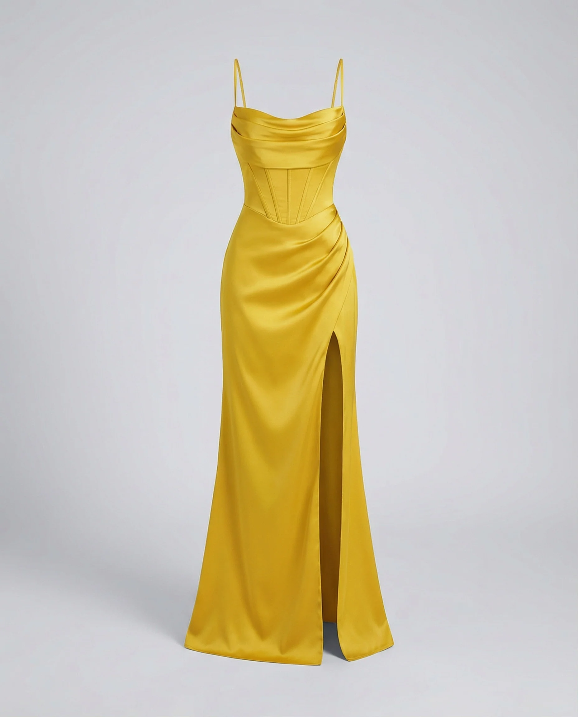 Satin Abendkleid elegant mit Korsett - Image 16