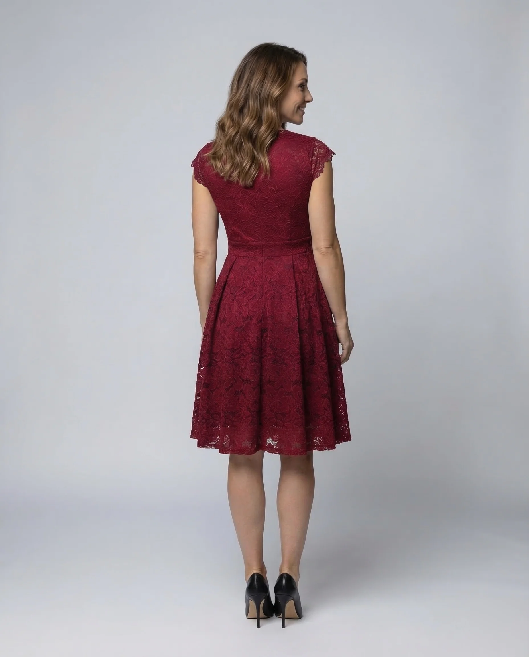 Damen Spitzenkleid A Linie - Image 4