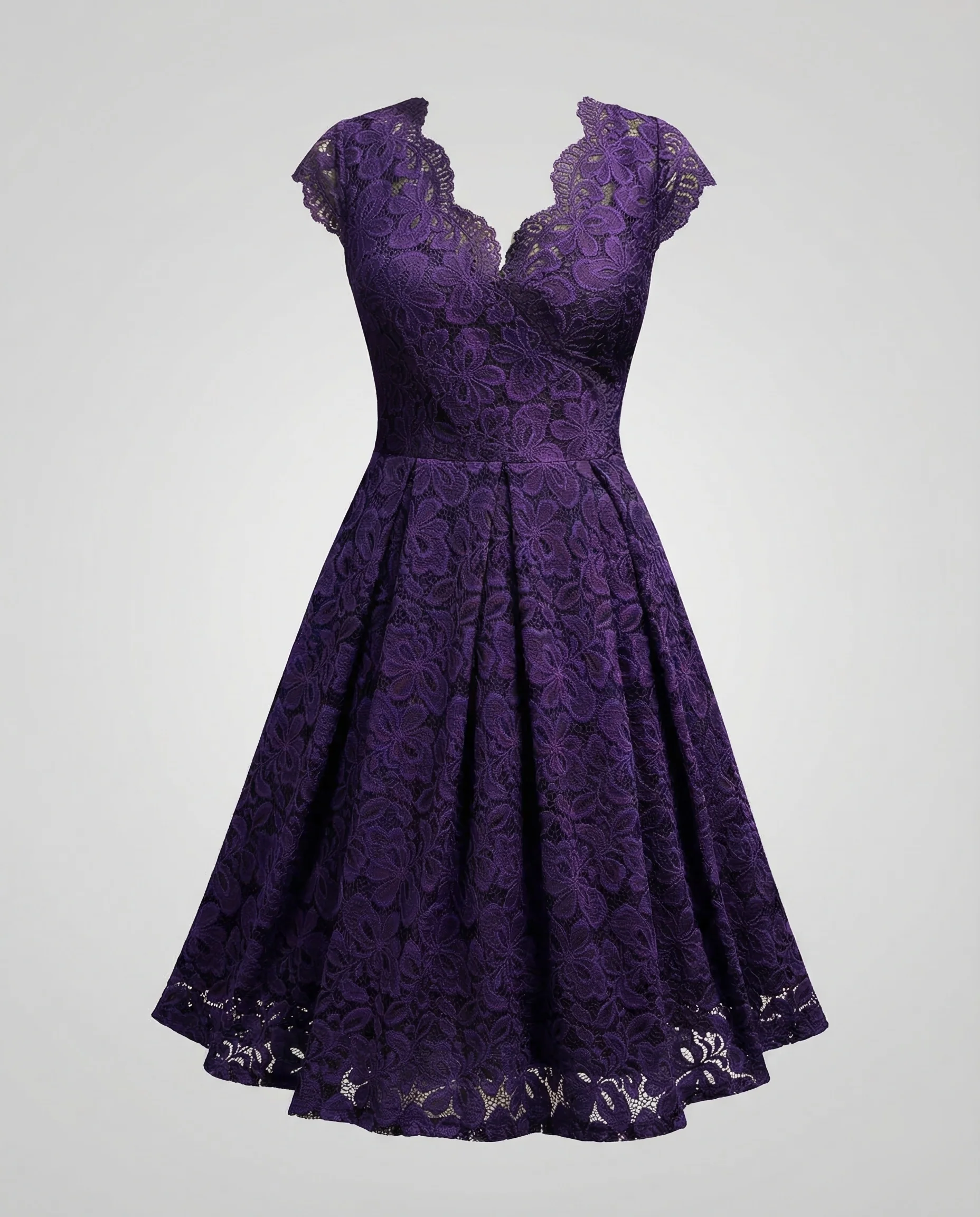 Damen Spitzenkleid A Linie - Image 5