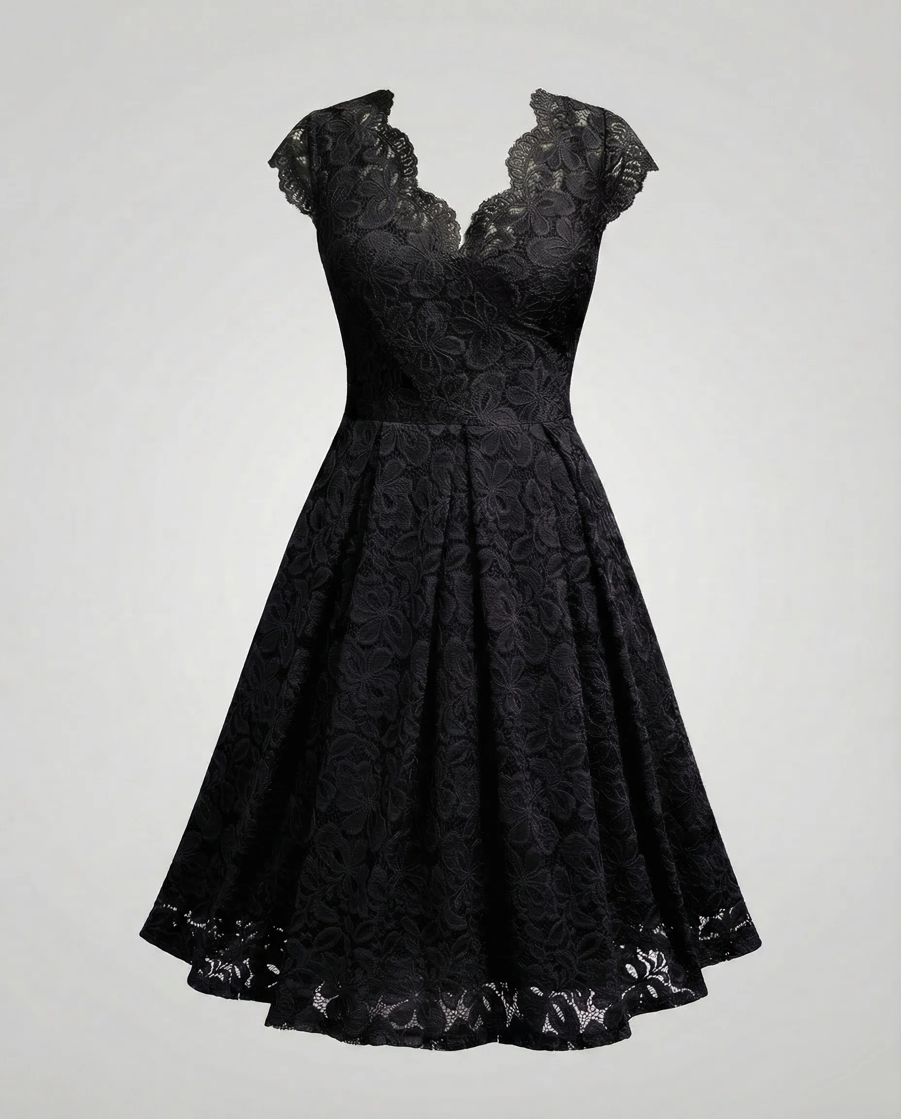 Damen Spitzenkleid A Linie - Image 6