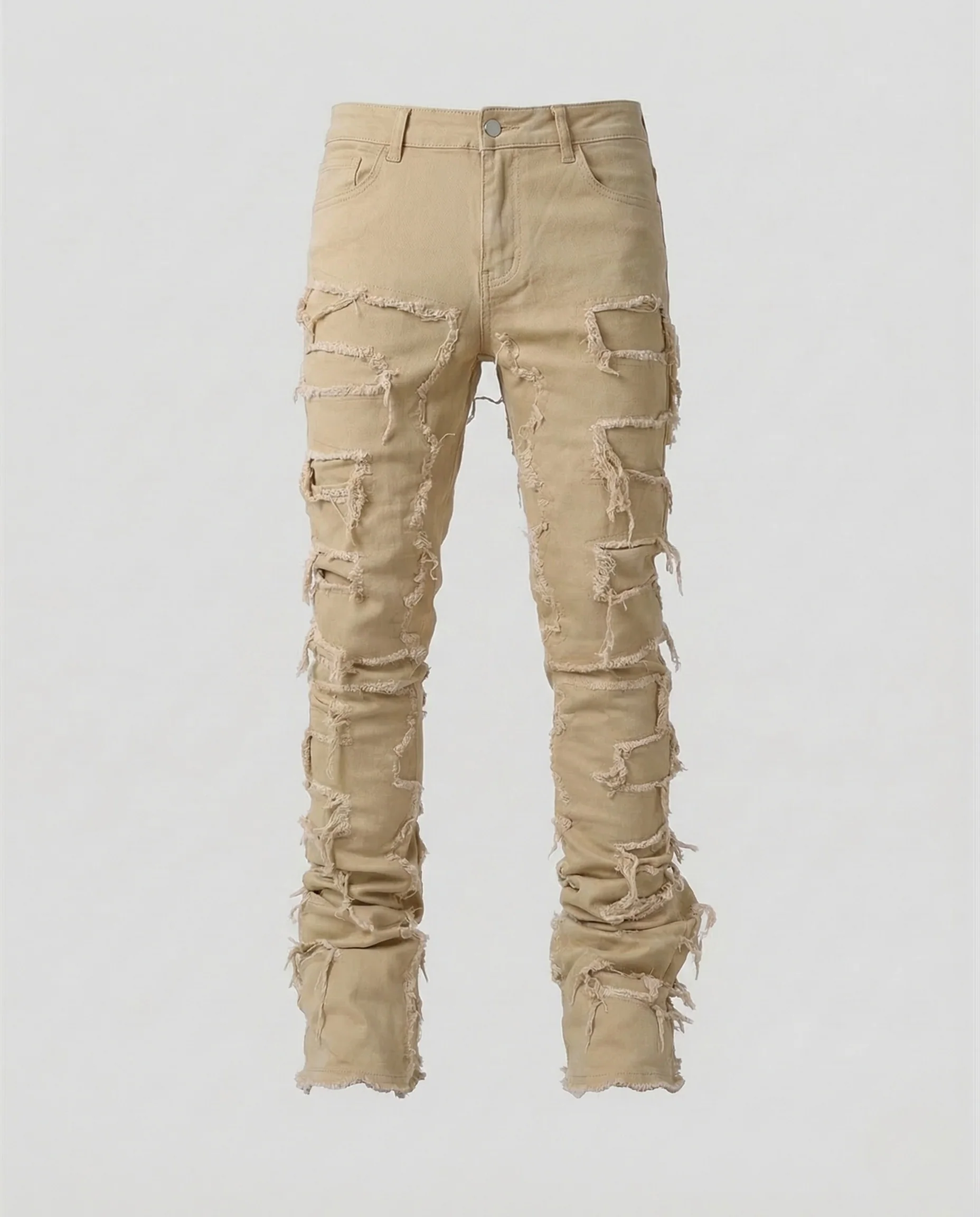 Damen Jeans Skinny Destroyed Fransen - Image 10
