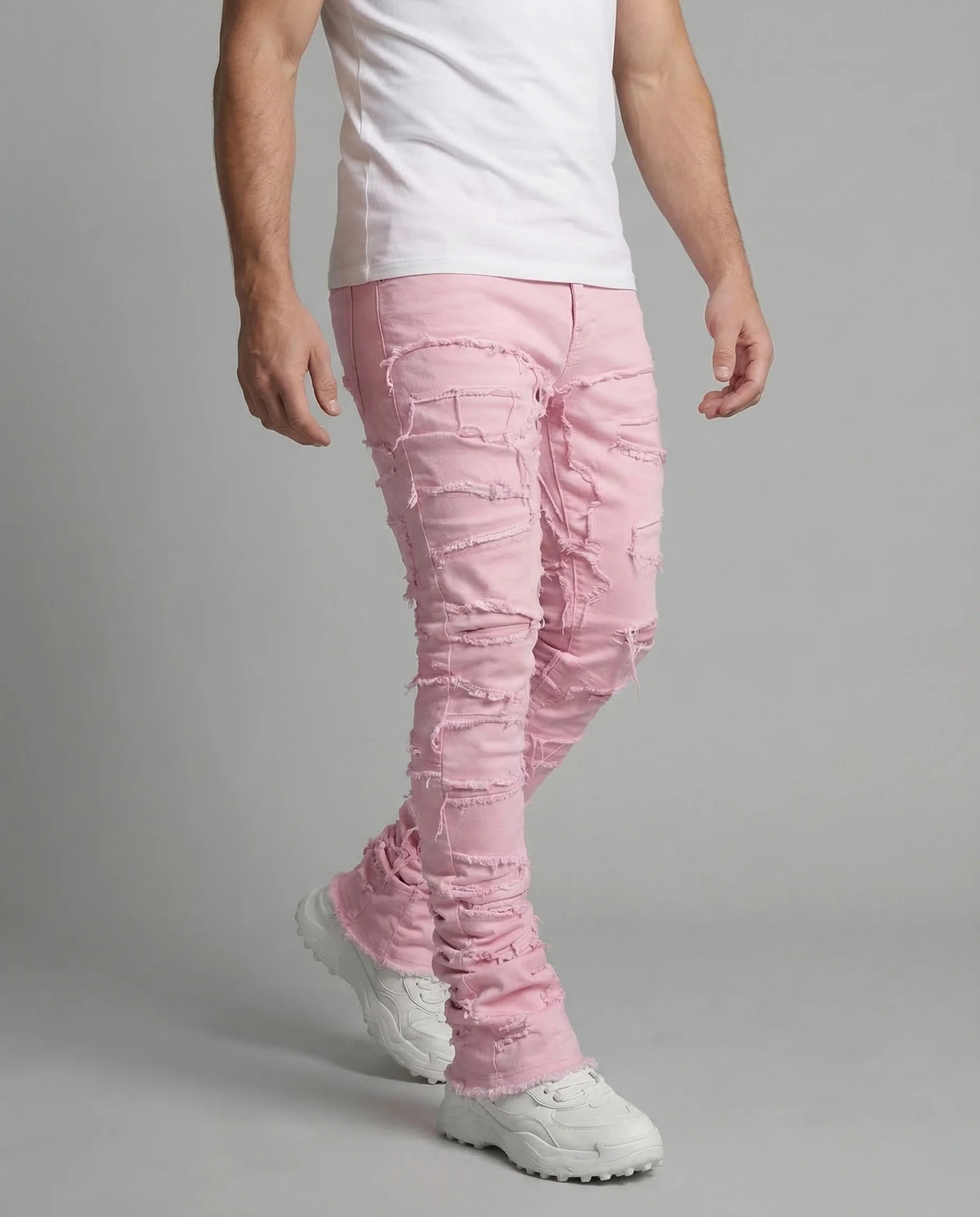 Damen Jeans Skinny Destroyed Fransen - Image 2