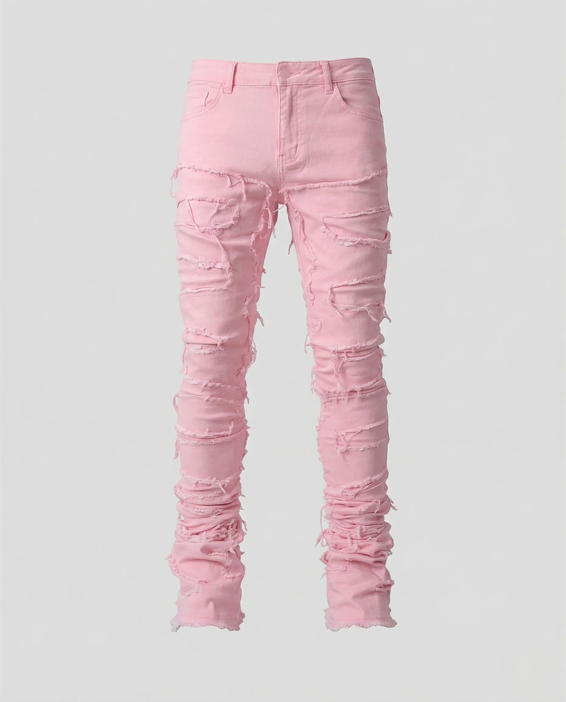 Damen Jeans Skinny Destroyed Fransen - Image 5