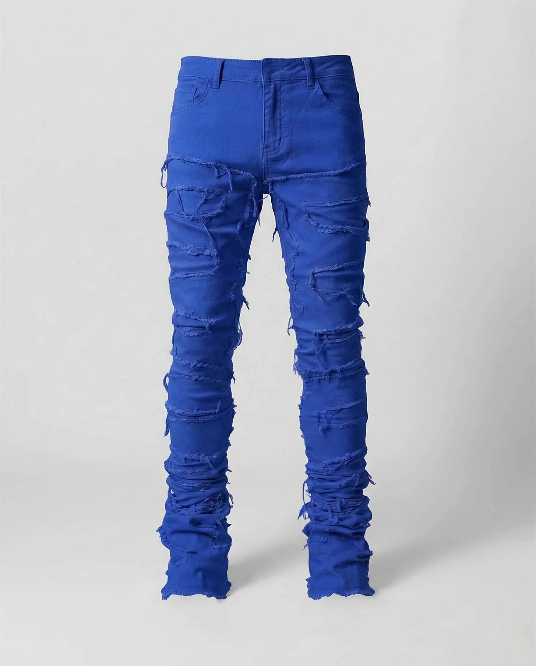 Damen Jeans Skinny Destroyed Fransen - Image 7