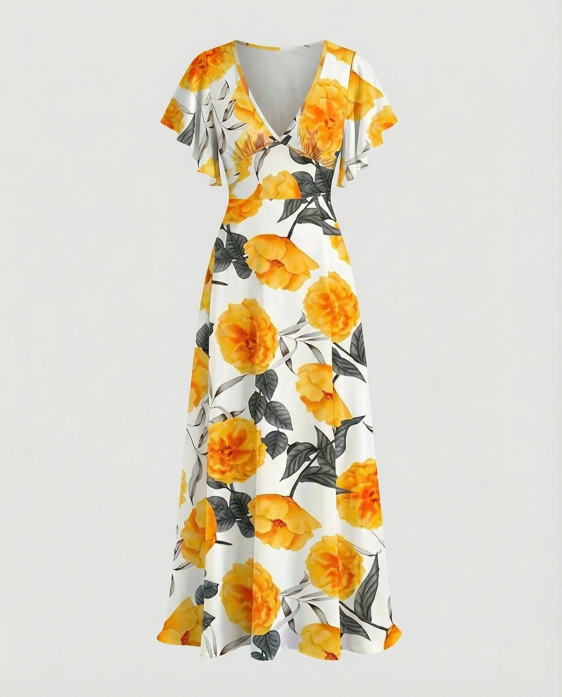 Damen Abendkleid Drapé Look - Image 7