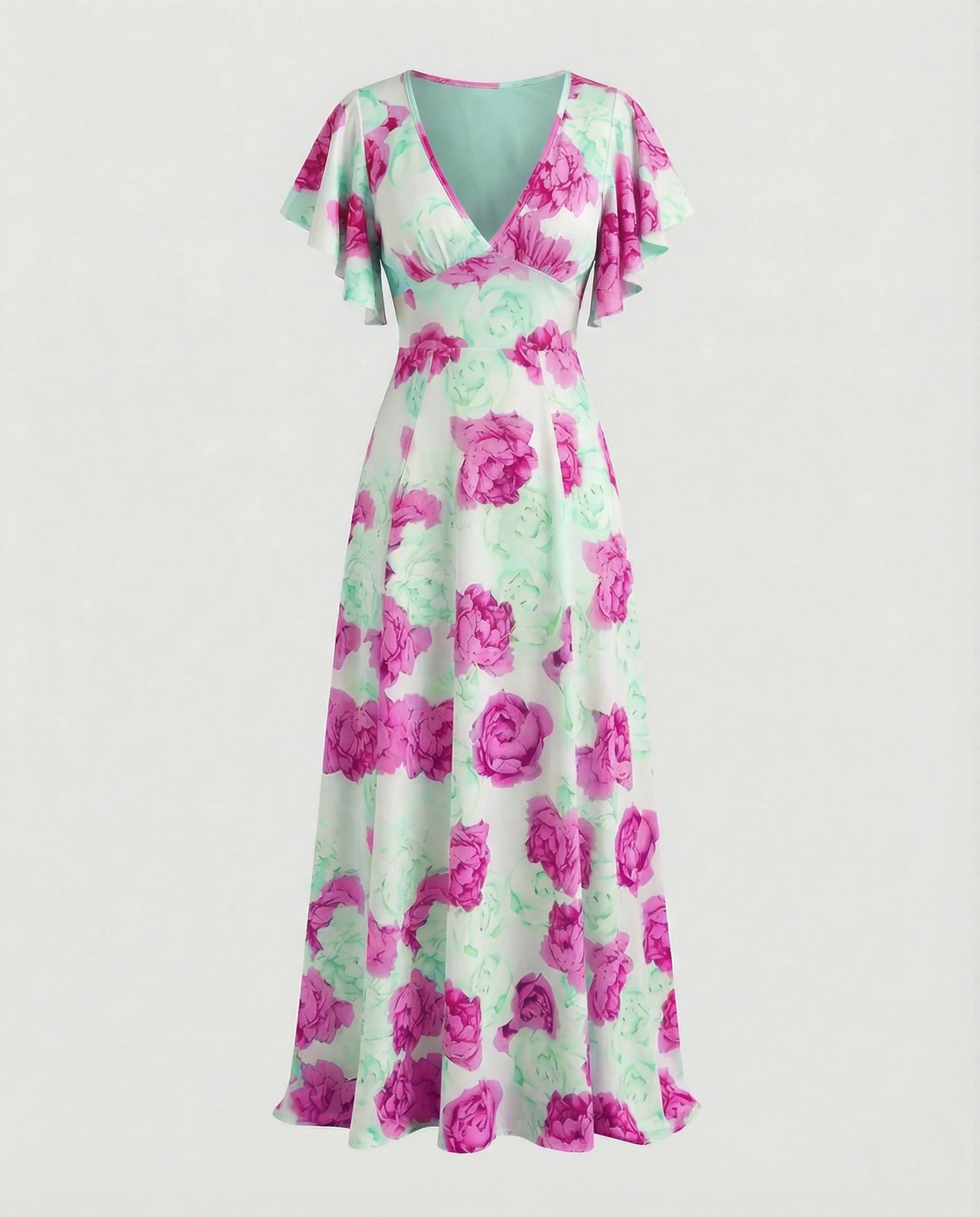 Damen Abendkleid Drapé Look - Image 8