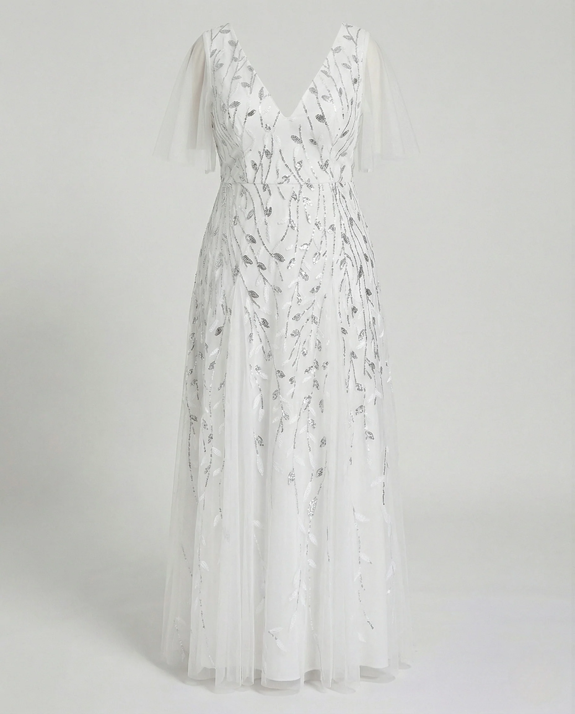 Damen Abendkleid A-Linie Tüll - Image 7
