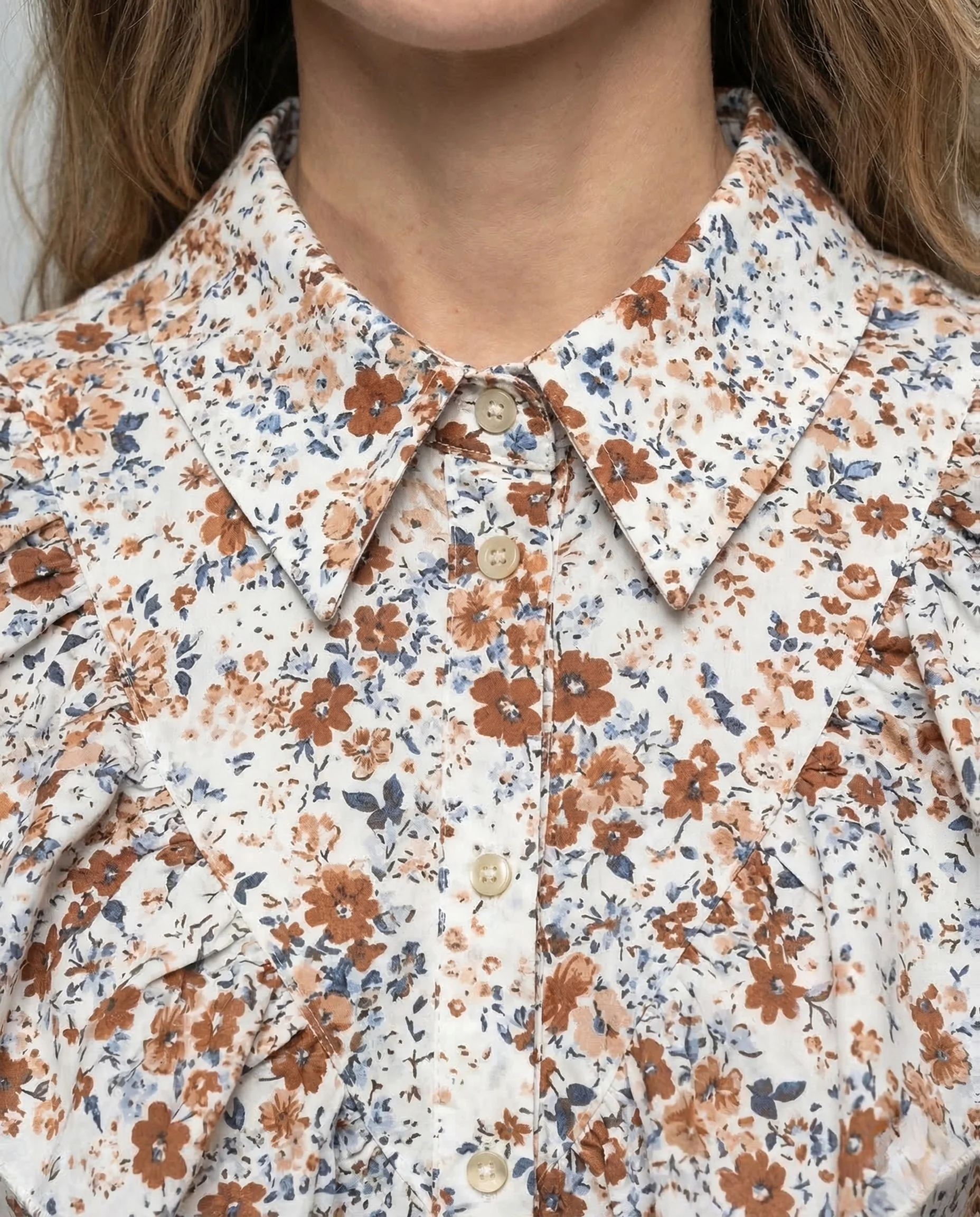Damen Mädchen Tüllkleid Volantkragen - Image 3