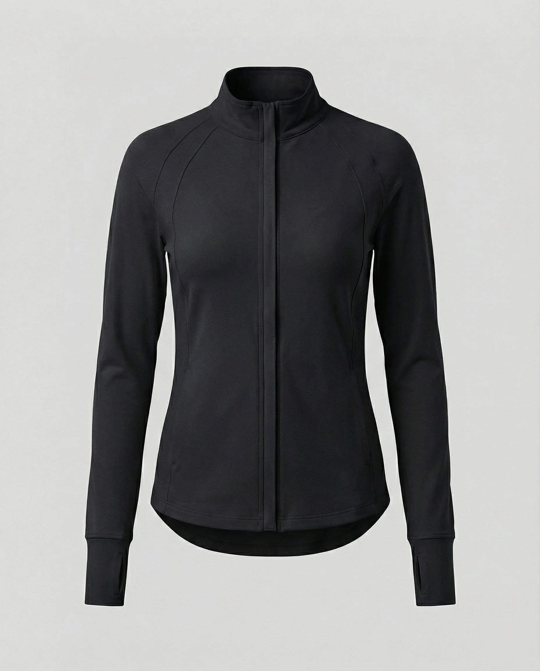 Trainingsjacke Figurbetont Mit Stehkragen Damen - Image 2