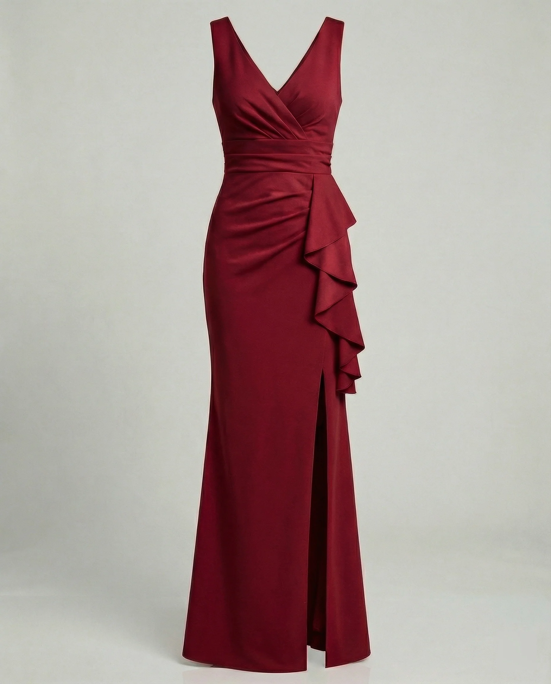 Figurbetontes Abendkleid mit V-Ausschnitt - Image 6