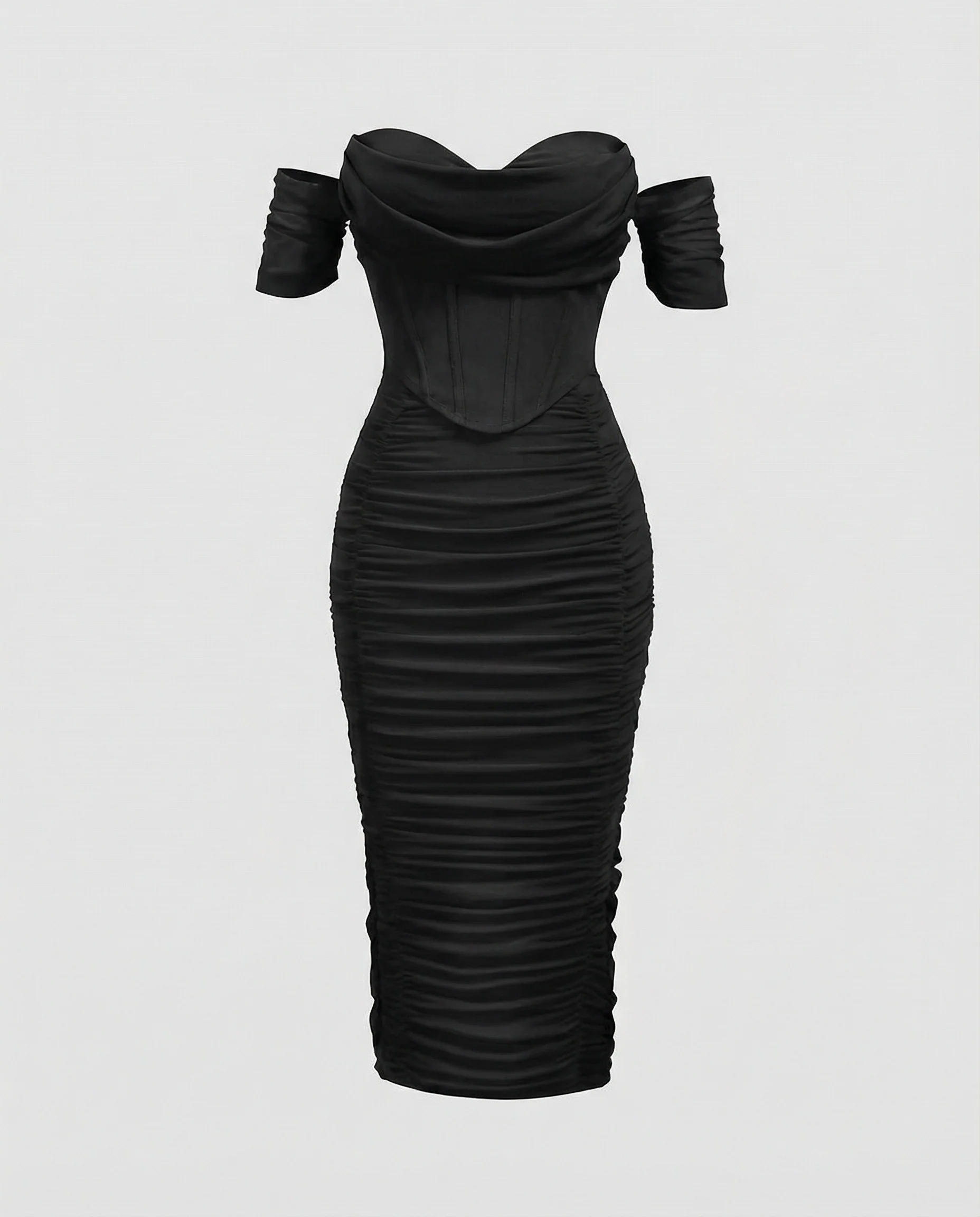 Damen Bardot Midikleid figurbetont - Image 7