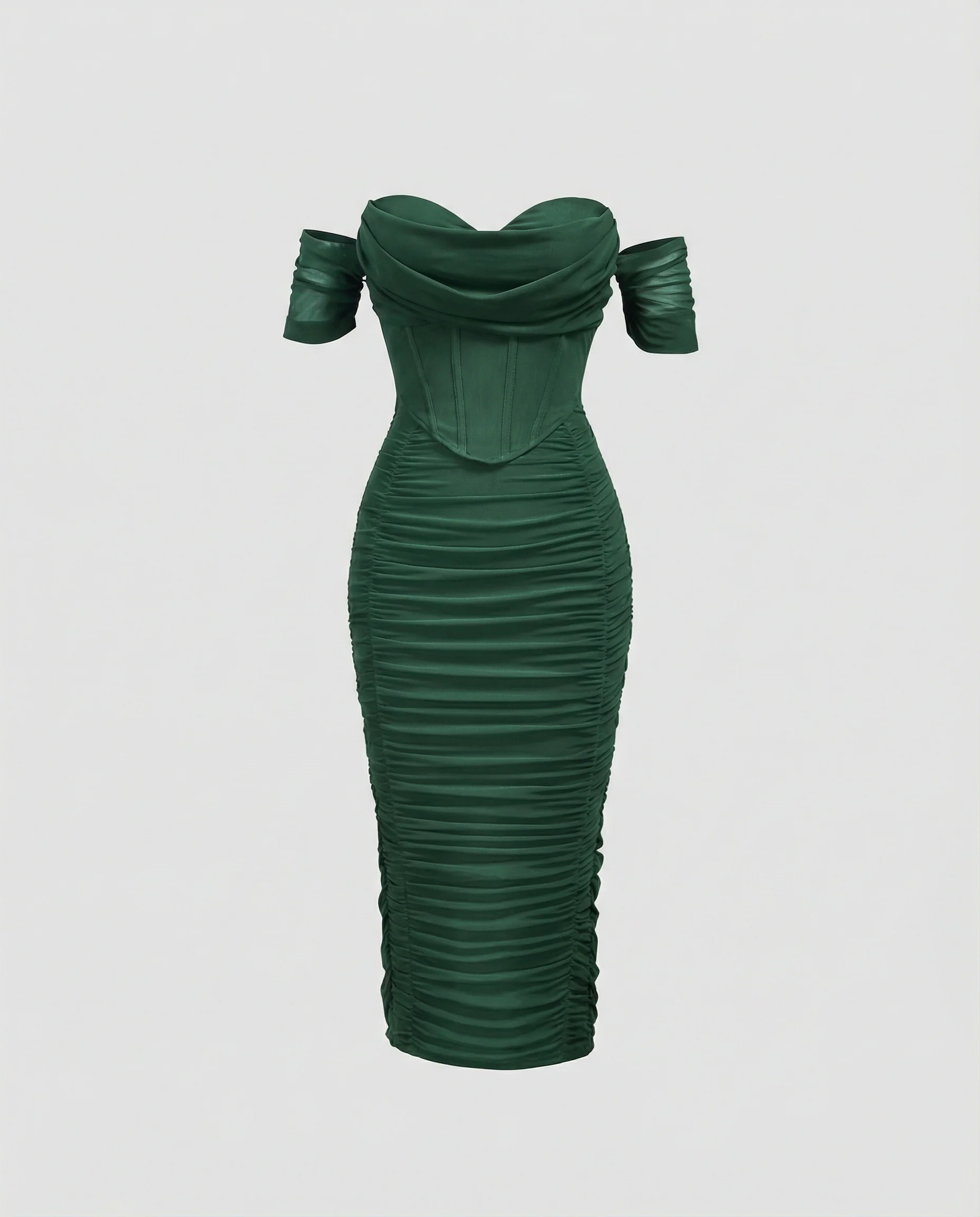 Damen Bardot Midikleid figurbetont - Image 8