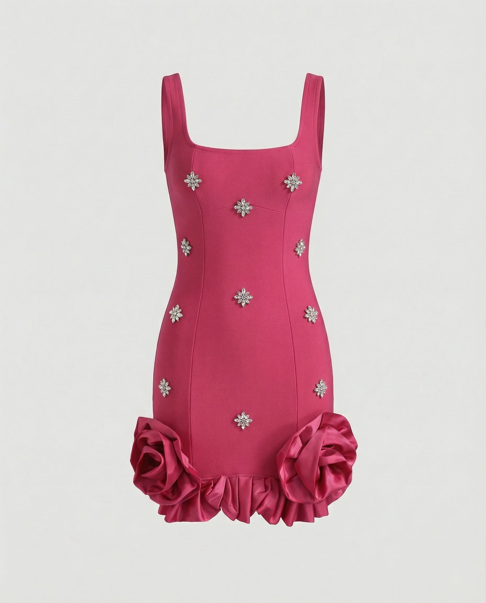 Damen Abendkleid kurz mit Volants - Image 4