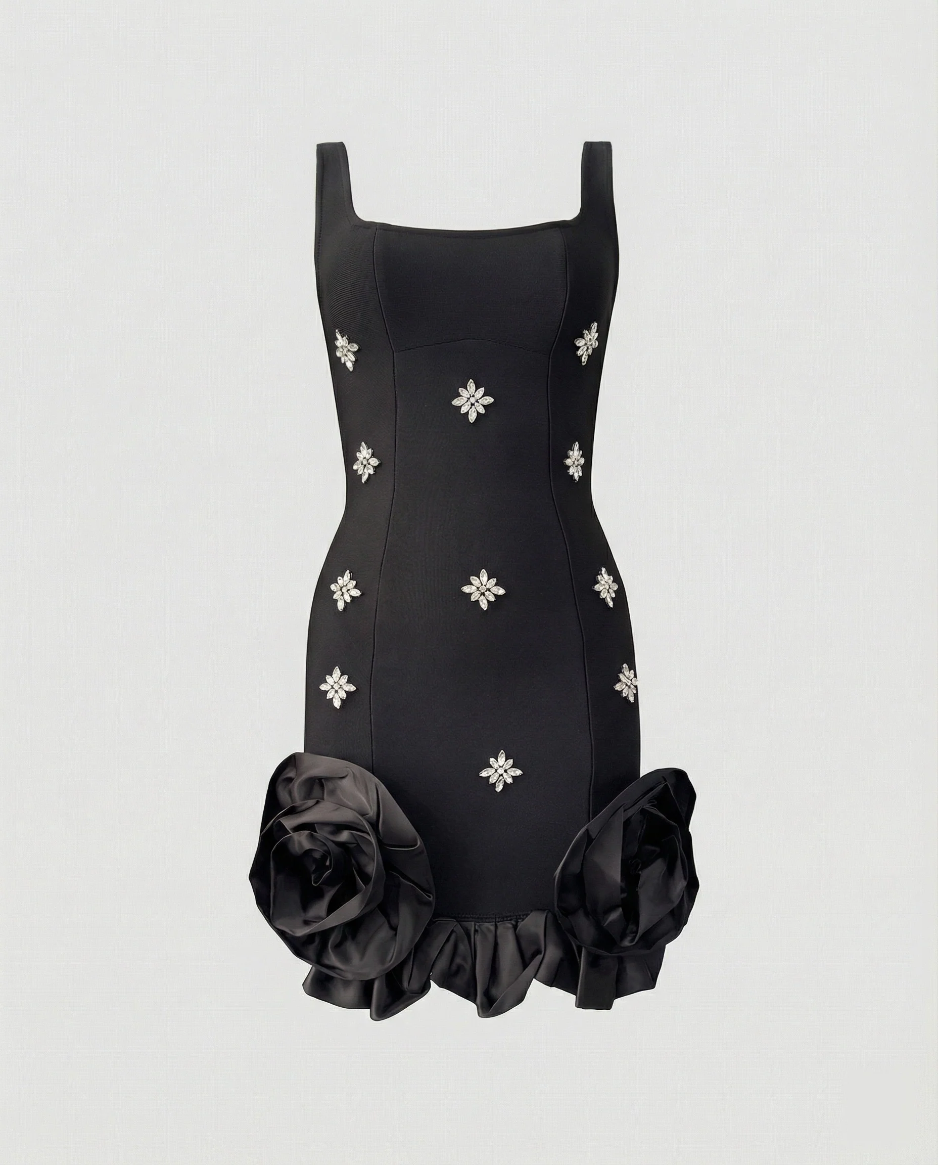 Damen Abendkleid kurz mit Volants - Image 5