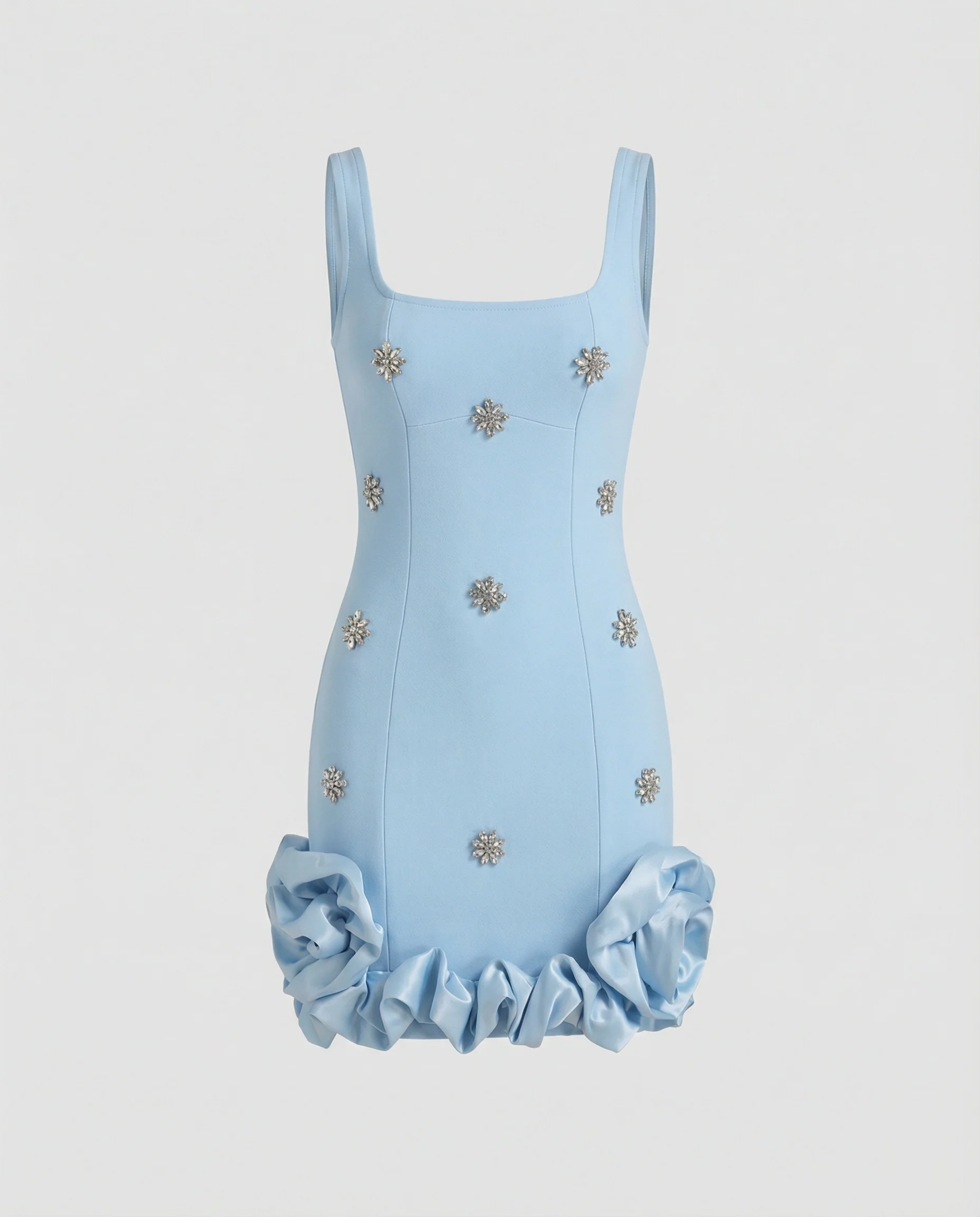 Damen Abendkleid kurz mit Volants - Image 6