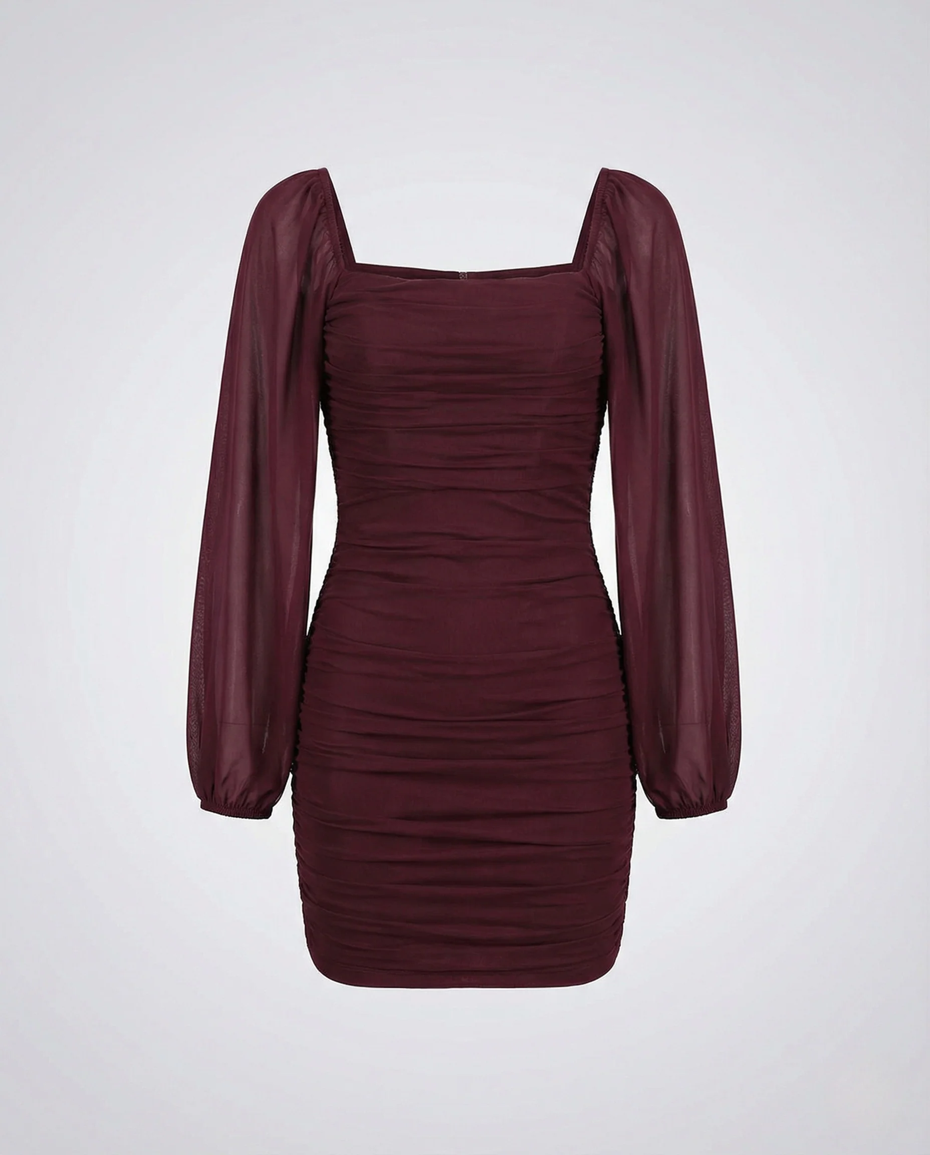 Damen Figurbetontes Minikleid mit Ballonärmeln - Image 8