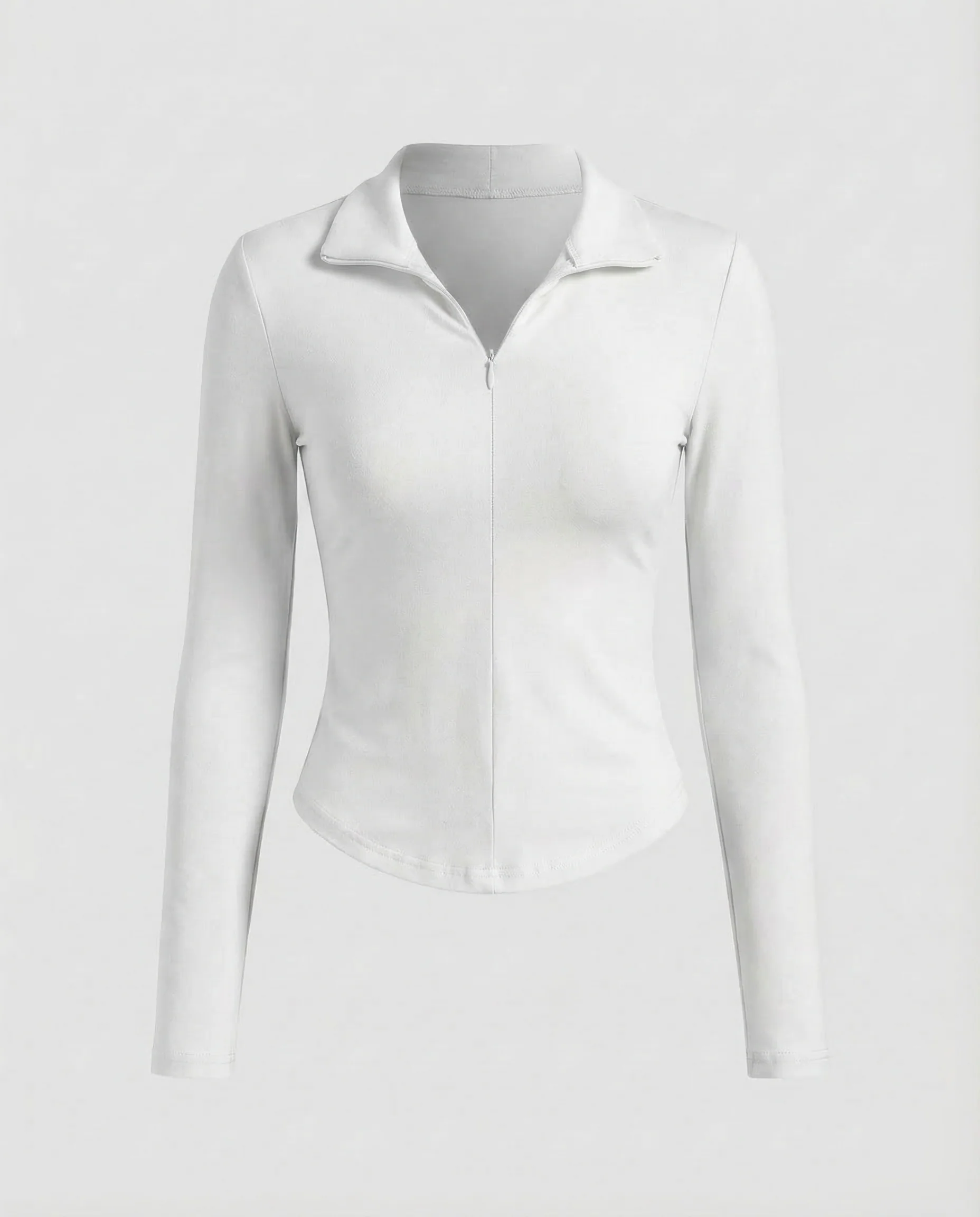Damen Longsleeve Reißverschluss Polo - Image 6