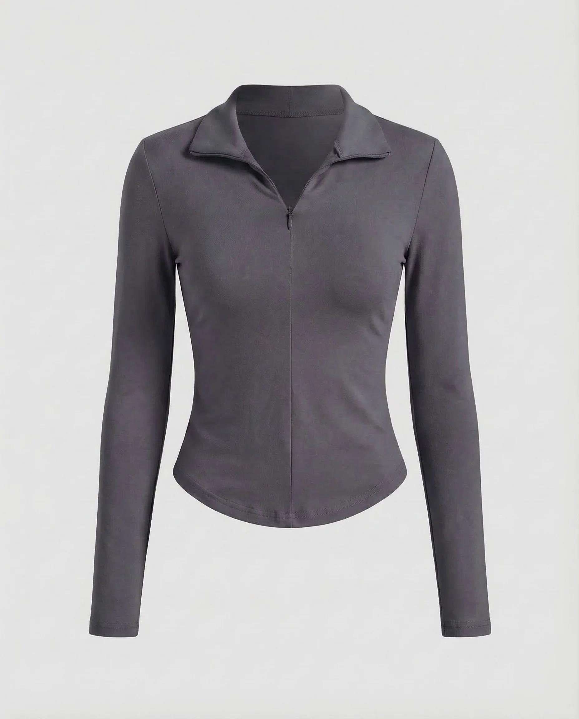 Damen Longsleeve Reißverschluss Polo - Image 7