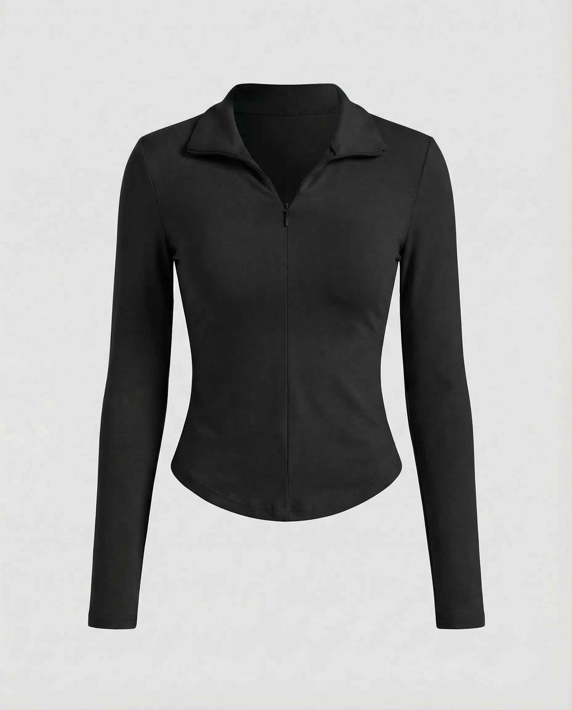 Damen Longsleeve Reißverschluss Polo - Image 8