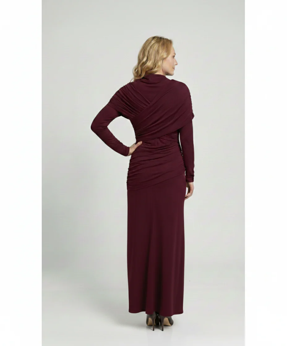 Damen Maxikleid mit Drapierung - Image 2
