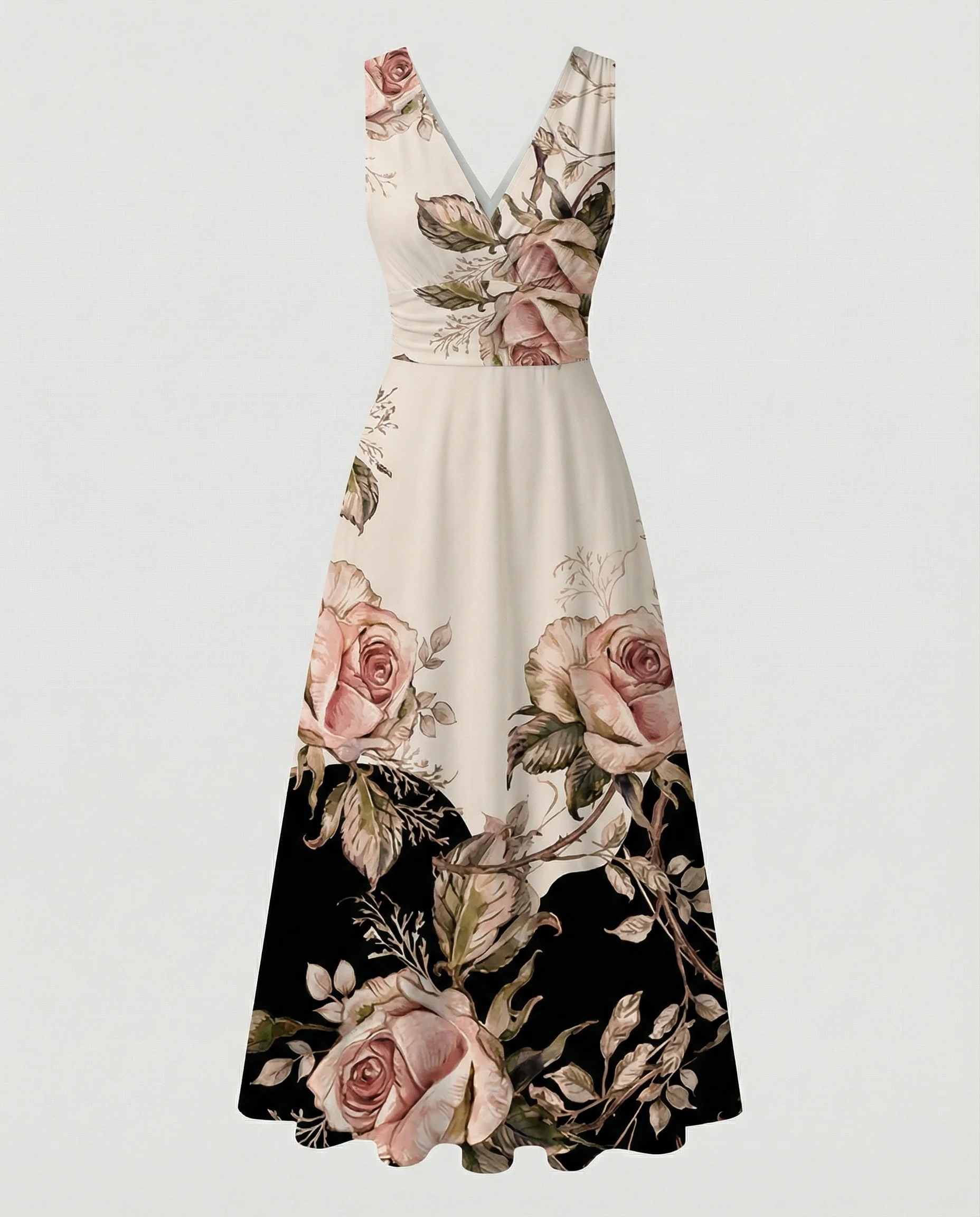 Damen Abendkleid elegant V-Ausschnitt - Image 10