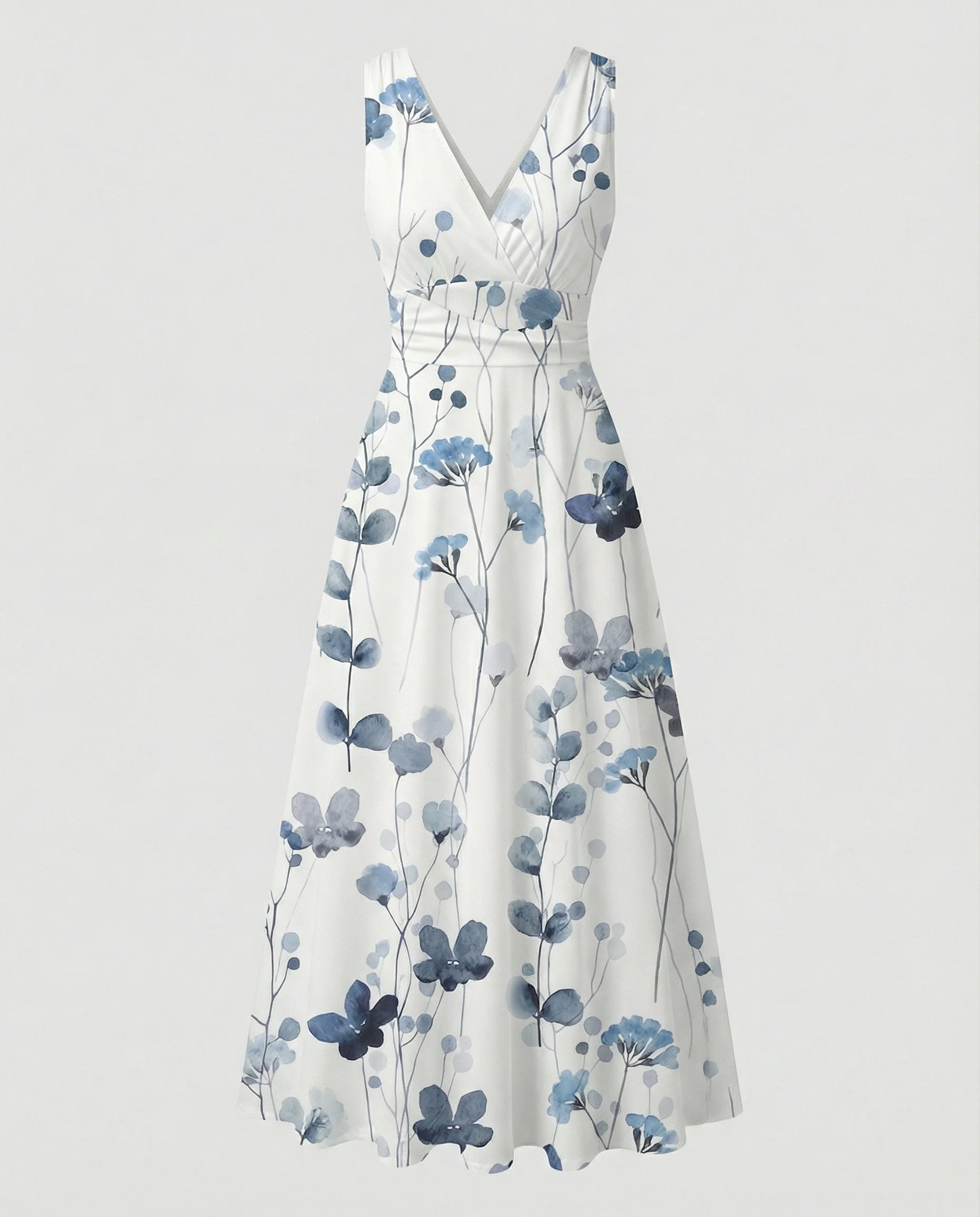 Damen Abendkleid elegant V-Ausschnitt - Image 11