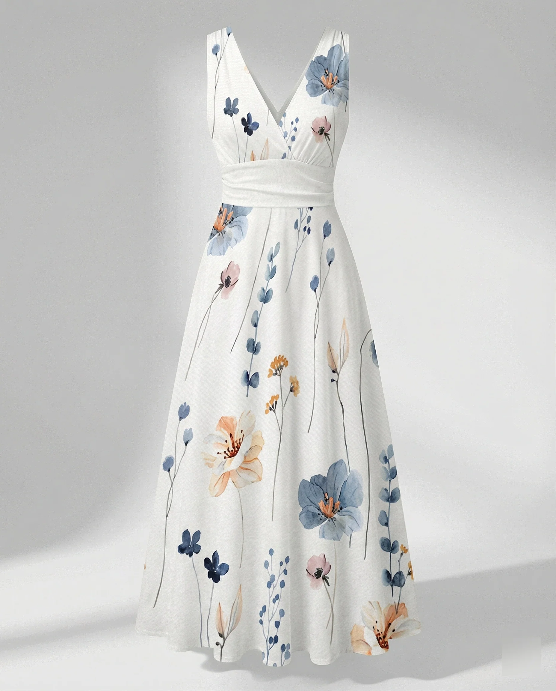 Damen Abendkleid elegant V-Ausschnitt - Image 13