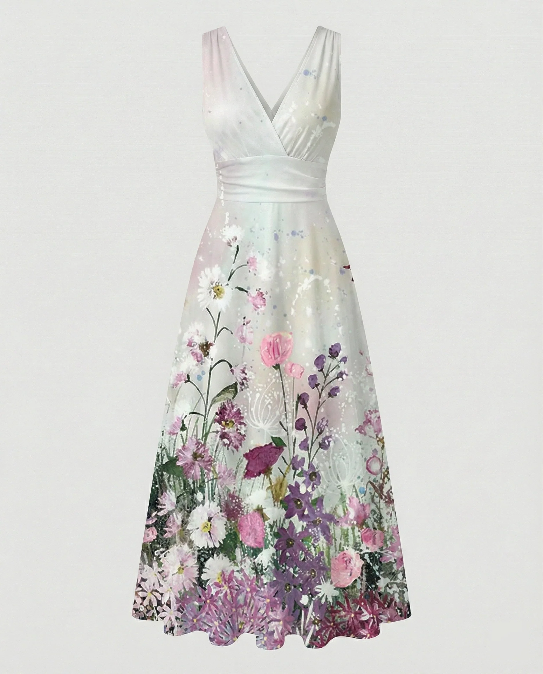 Damen Abendkleid elegant V-Ausschnitt - Image 7