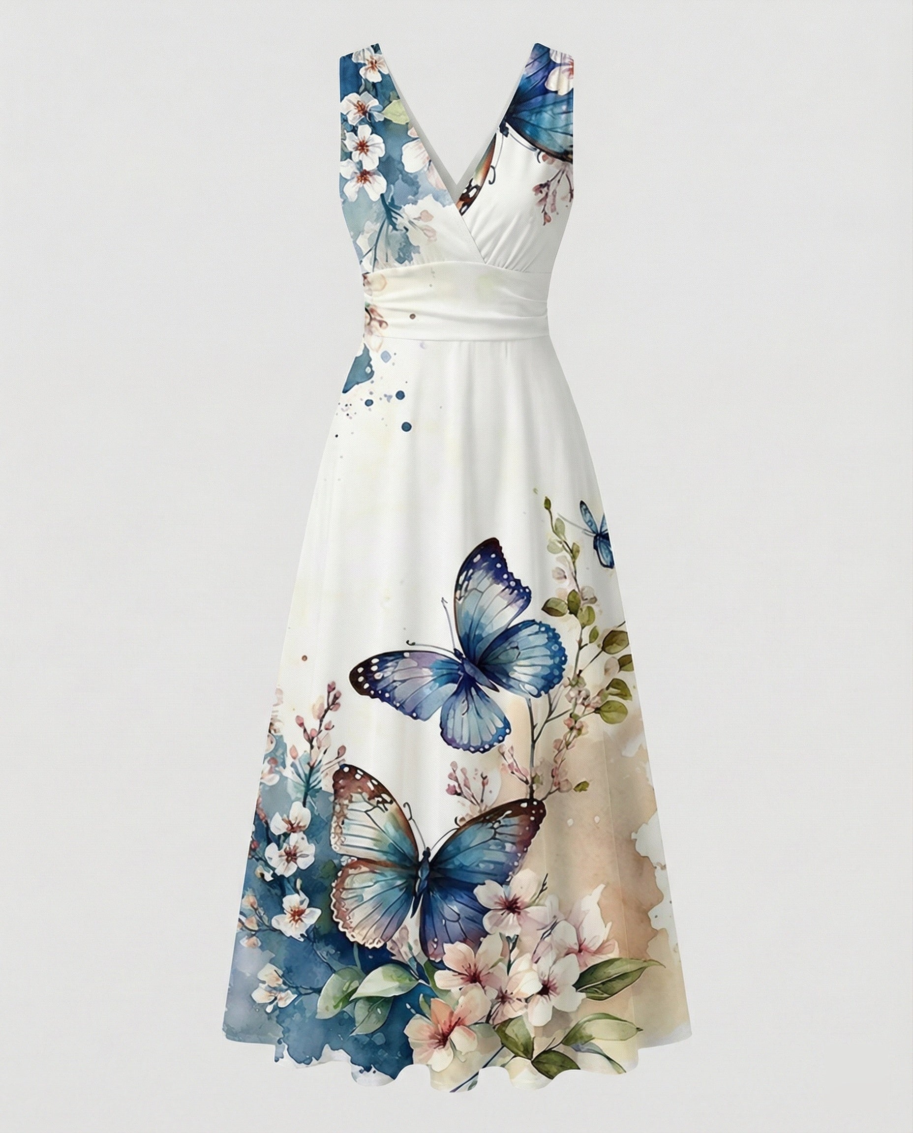 Damen Abendkleid elegant V-Ausschnitt - Image 8