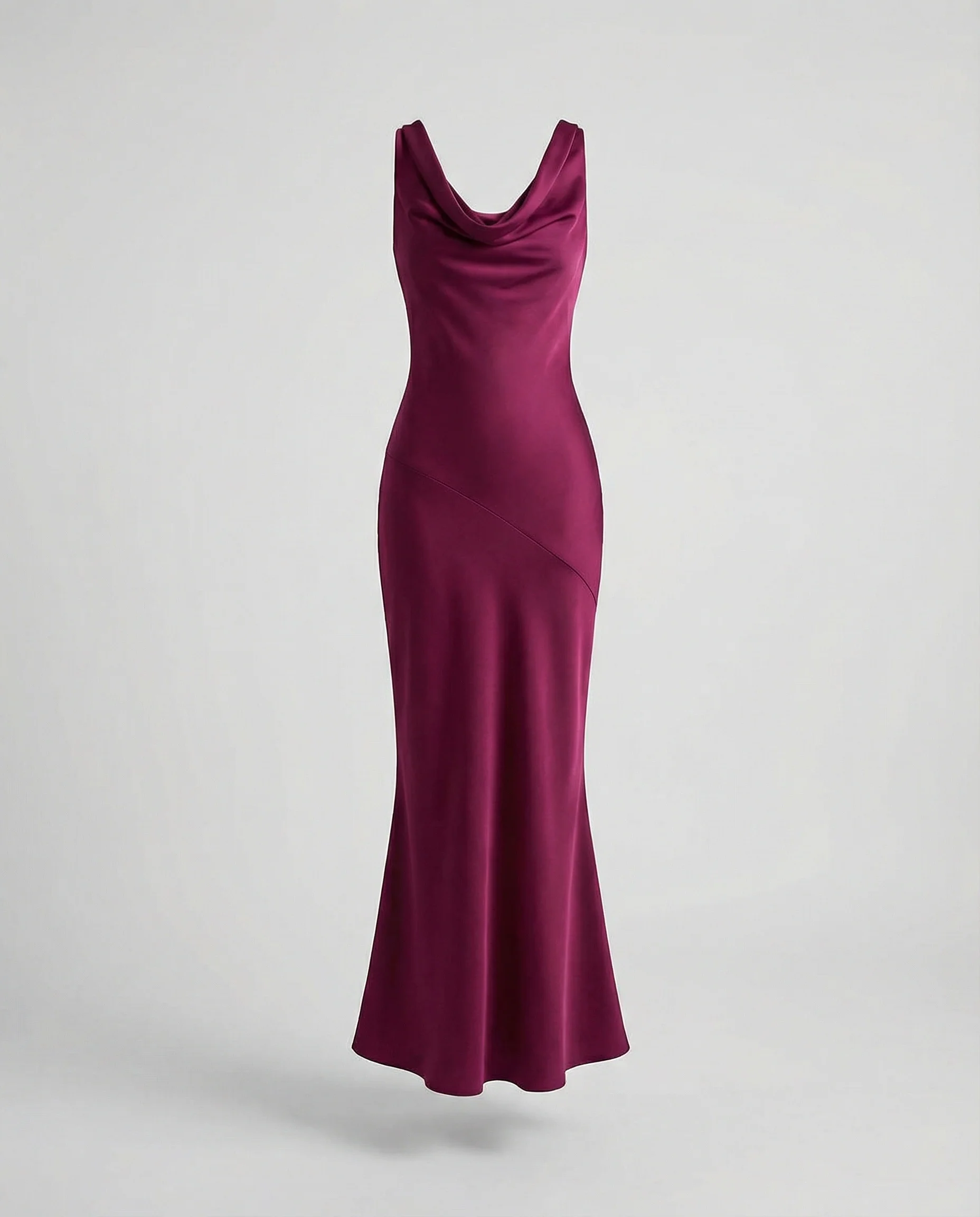Elegantes Maxikleid mit Wasserfallkragen - Image 5