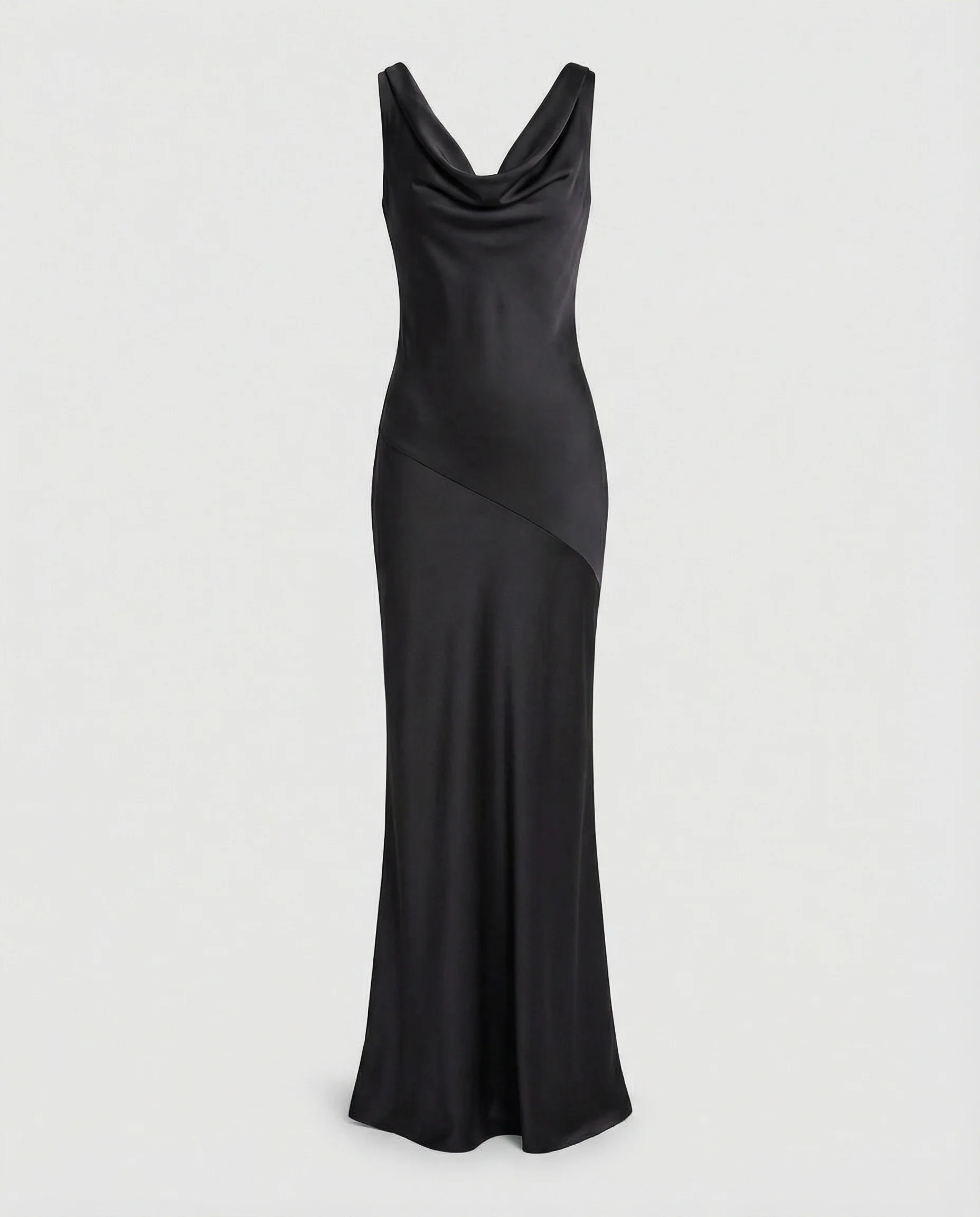 Elegantes Maxikleid mit Wasserfallkragen - Image 6