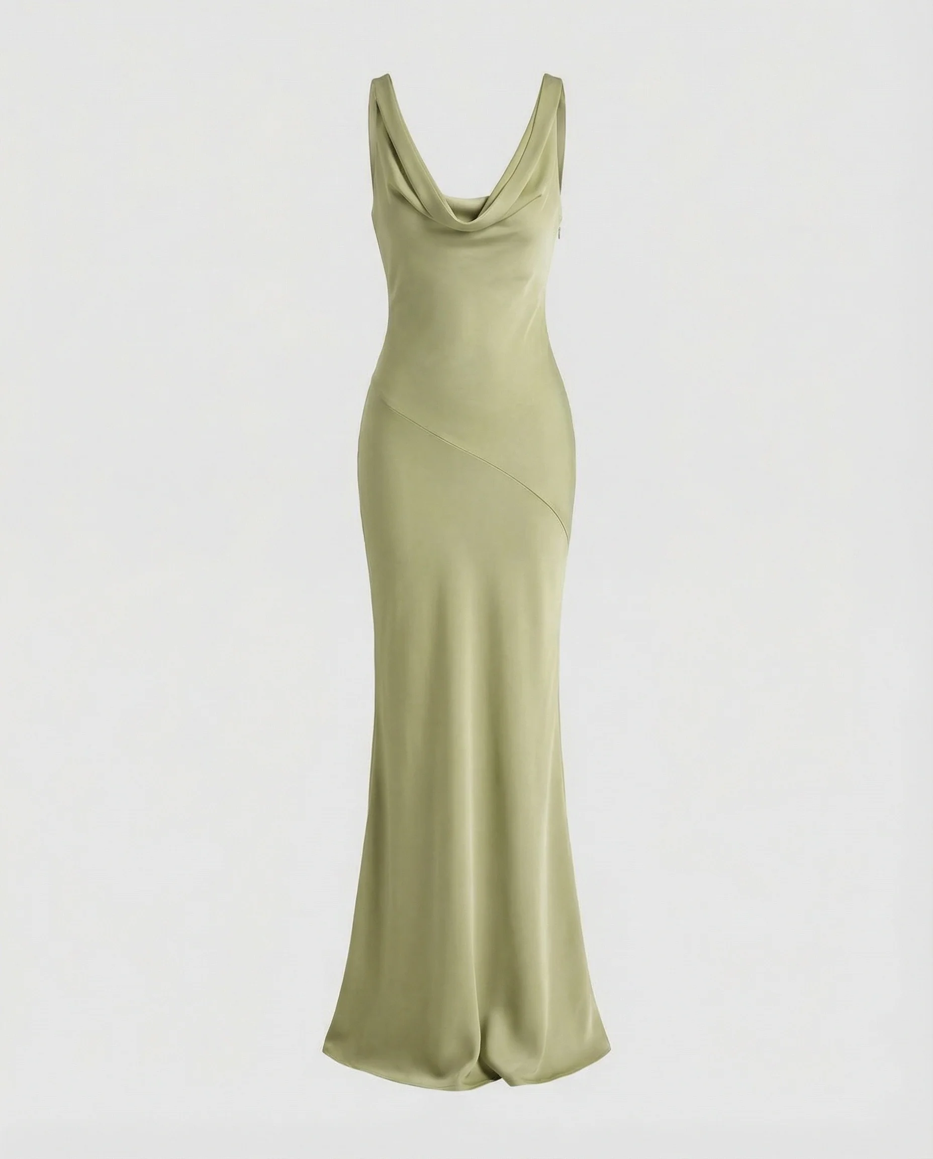 Elegantes Maxikleid mit Wasserfallkragen - Image 7