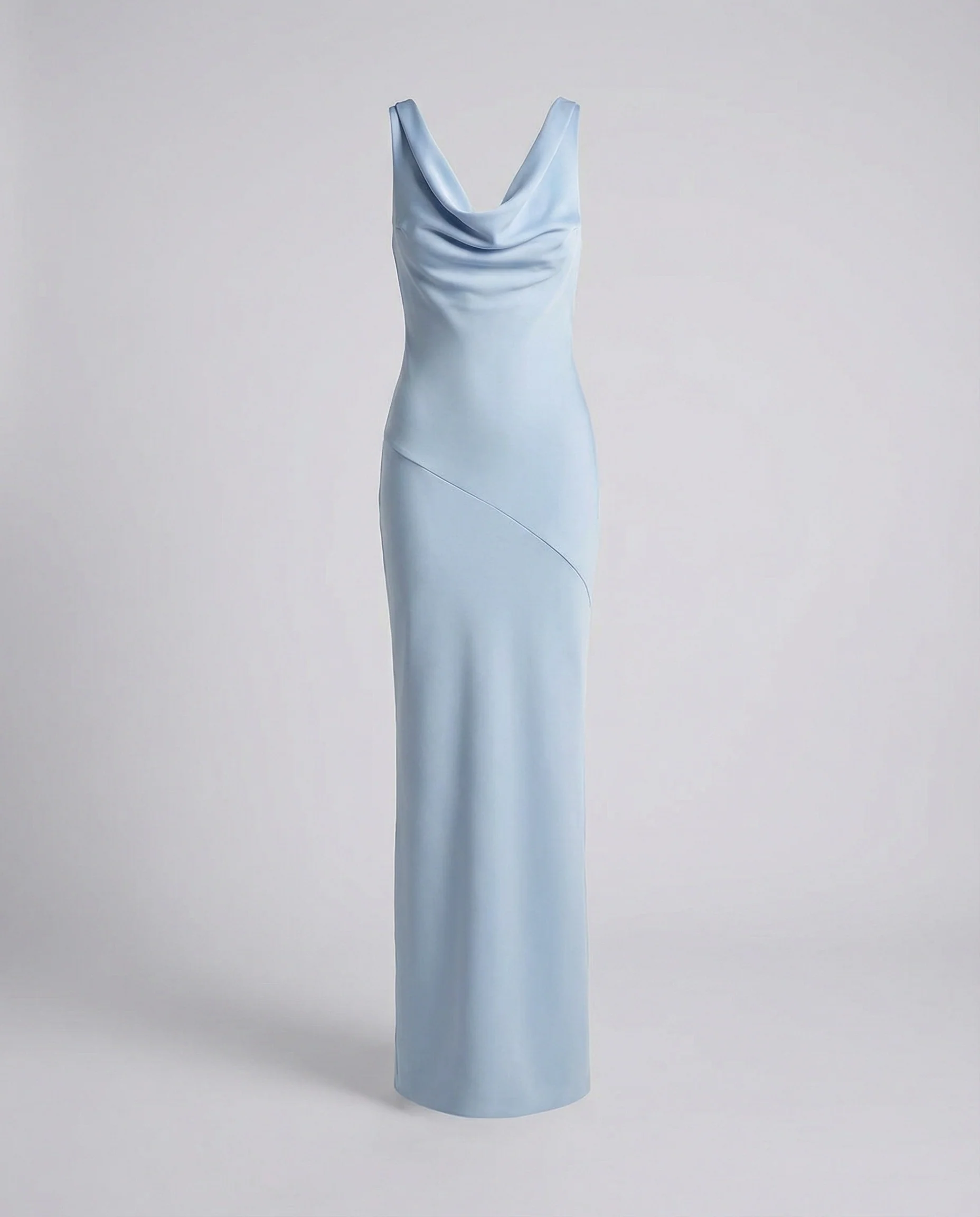 Elegantes Maxikleid mit Wasserfallkragen - Image 8