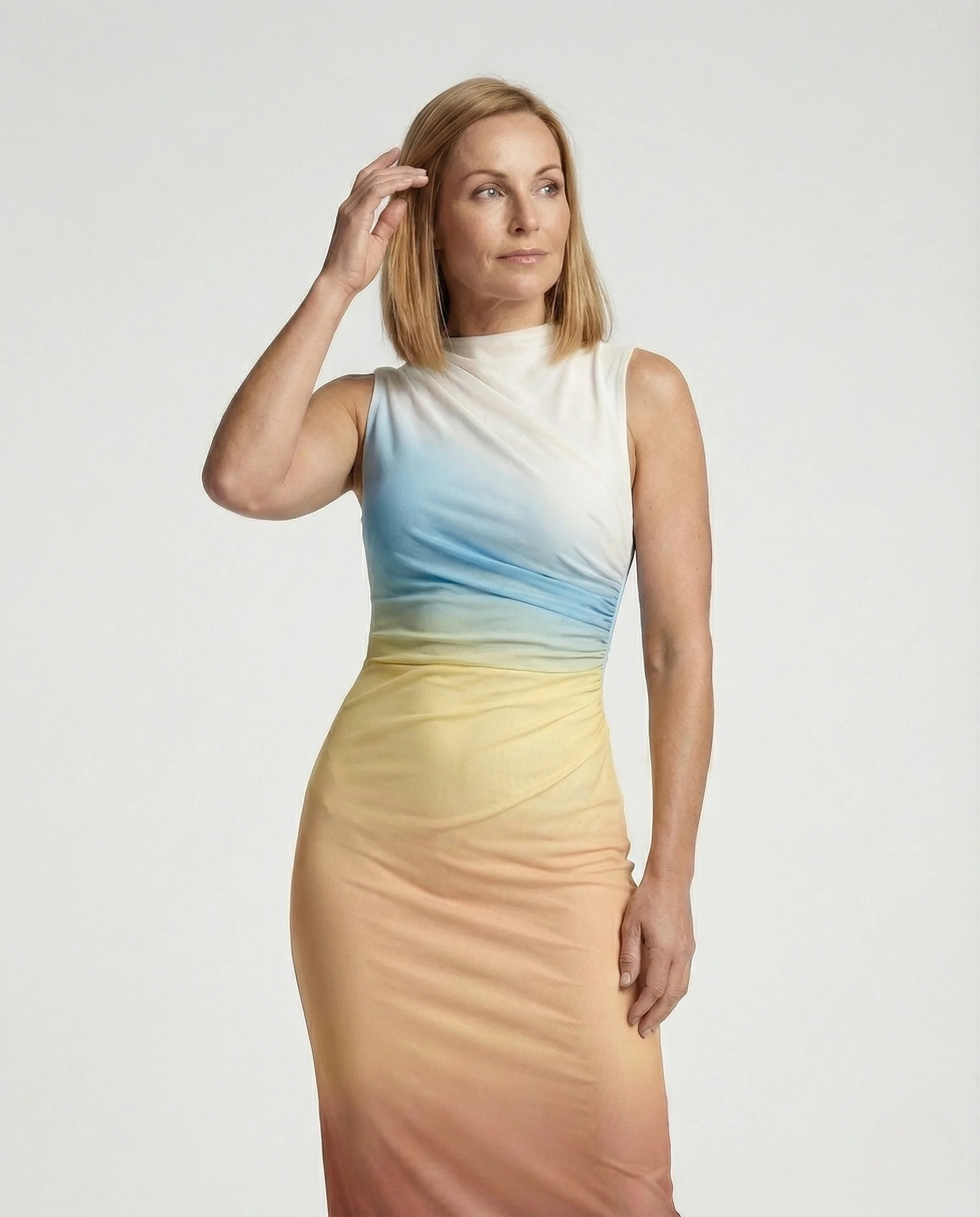 Freizeitkleid Damen Midikleid Figurbetont - Image 2