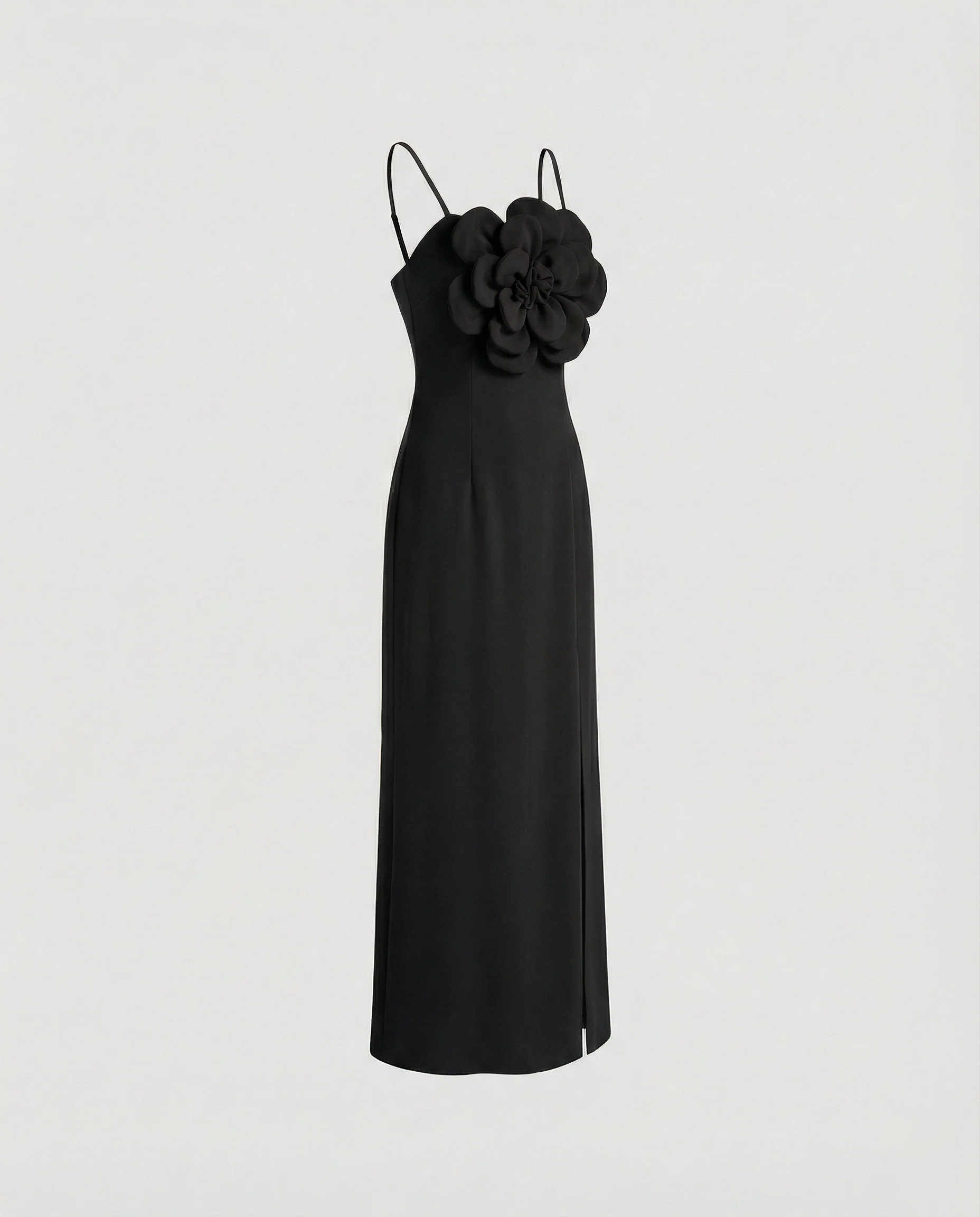 Damen Abendkleid Midi mit Blüten - Image 2