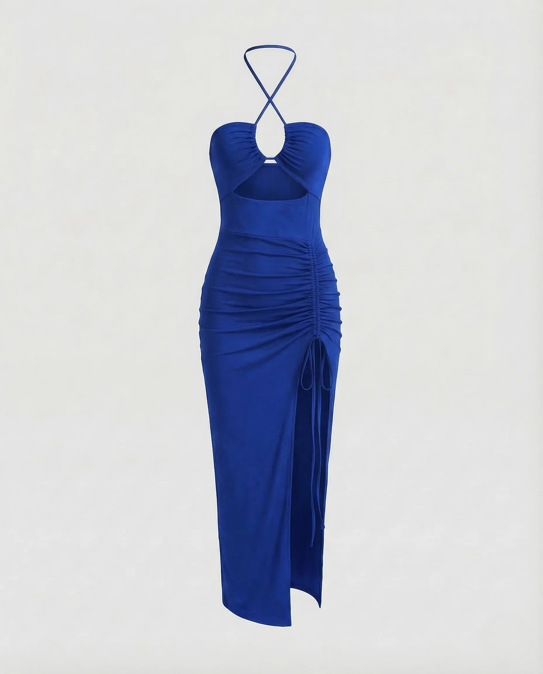 Damen Neckholder Abendkleid Cut Out - Image 8