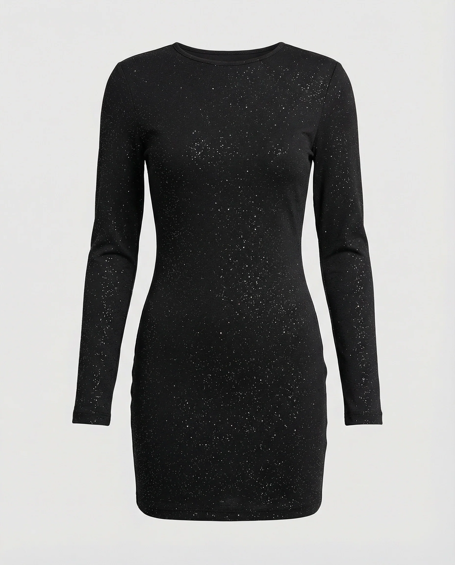 Damen Partykleid Langarm mit Glitzer - Image 5