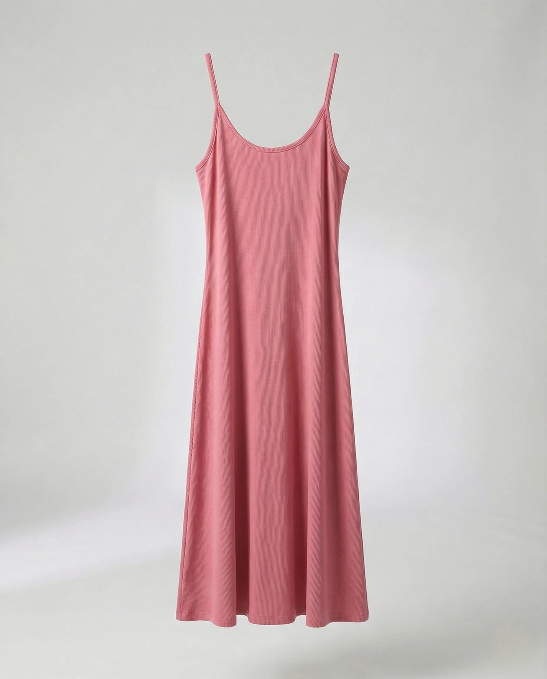 Figurnahes Maxikleid aus Feinstrick mit Spaghettiträgern Heidi Mode - Image 8