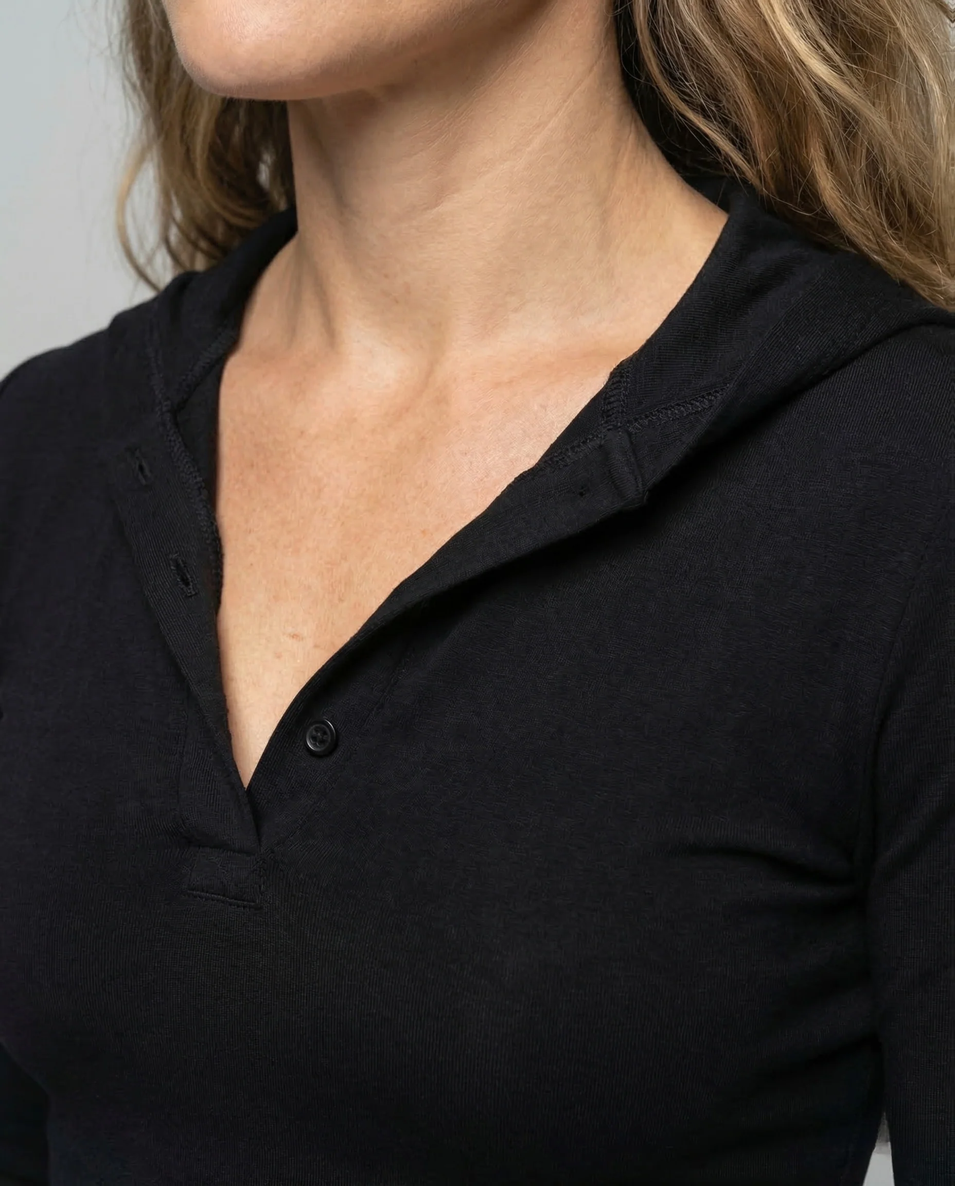 Damen Maxikleid V Ausschnitt Raffung - Image 3