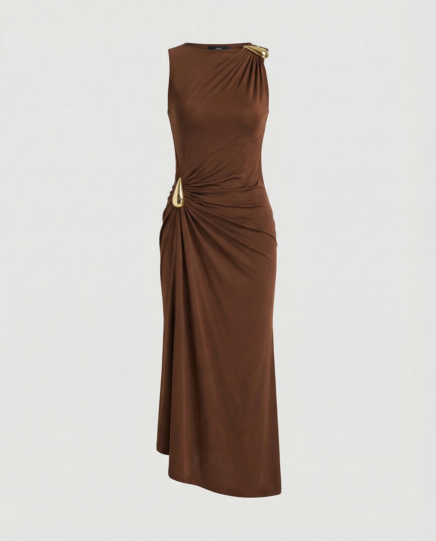 Damen Maxikleid One Shoulder elegant - Image 3