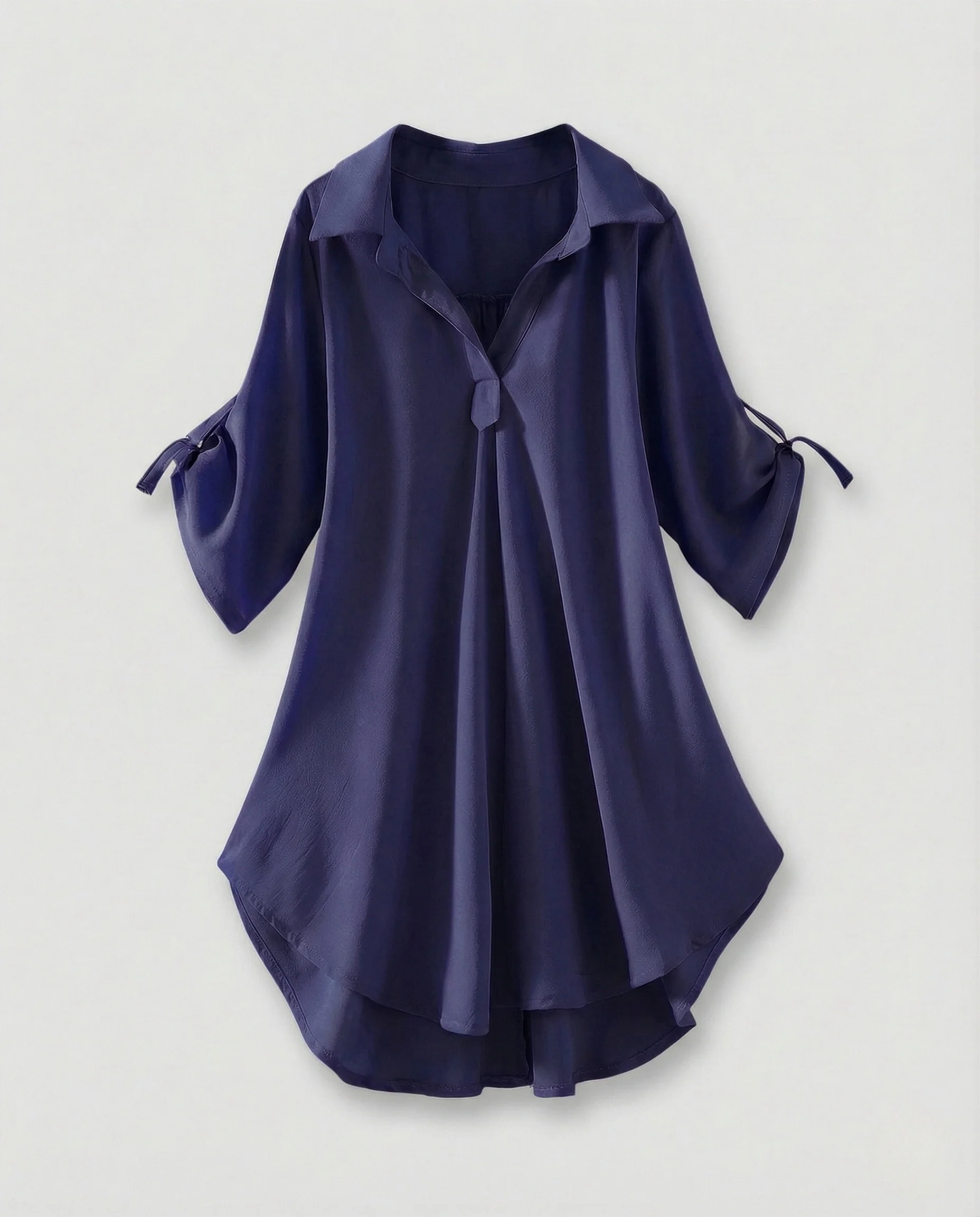 Damen Asymmetrische Chiffontunika - Image 10