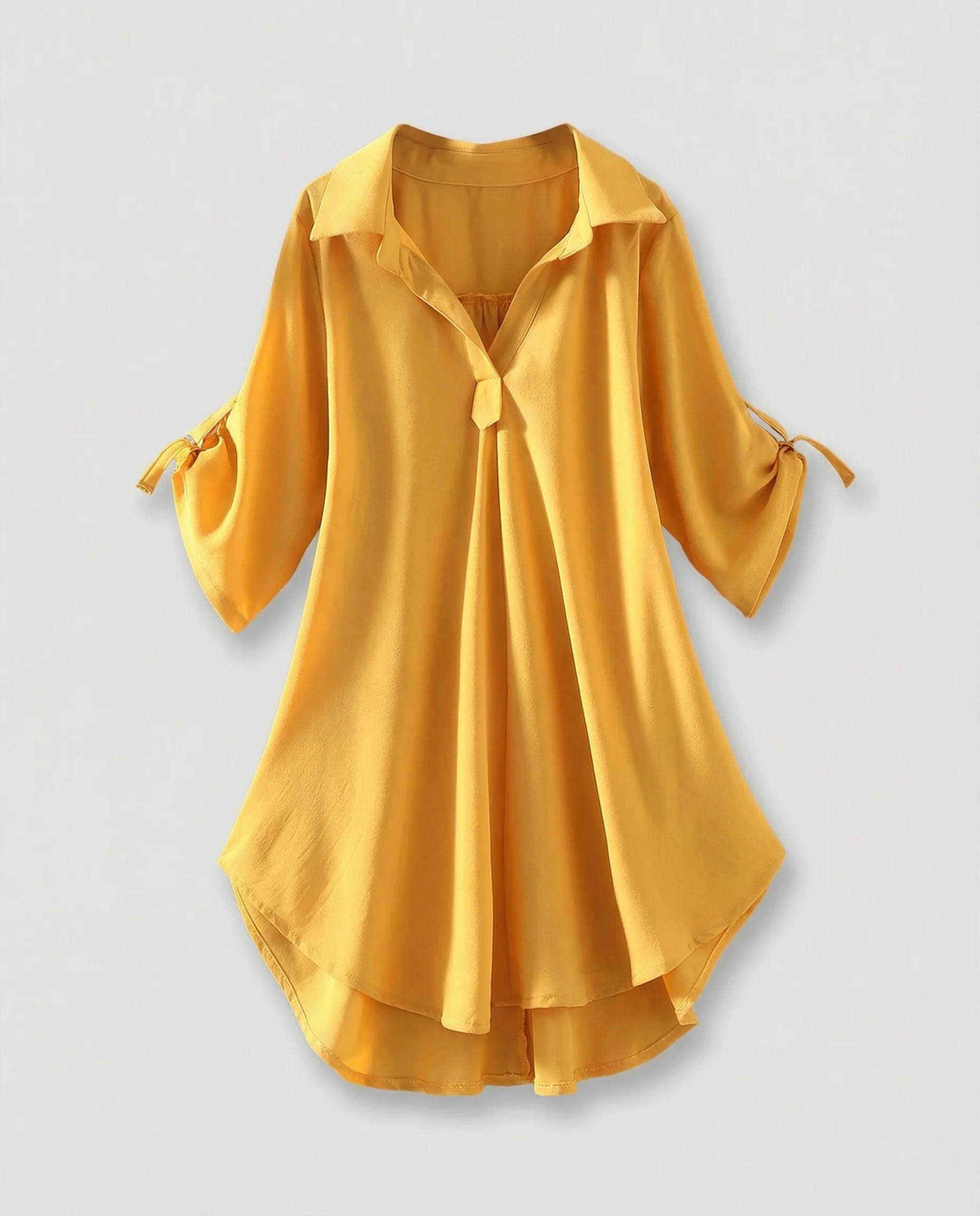 Damen Asymmetrische Chiffontunika - Image 5