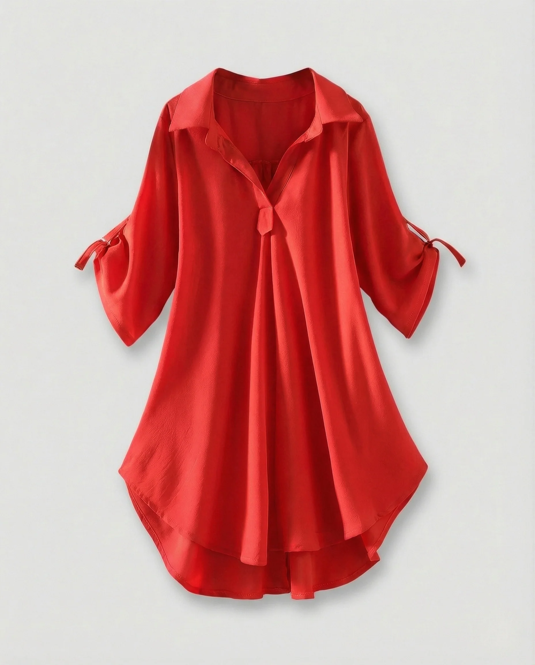 Damen Asymmetrische Chiffontunika - Image 6