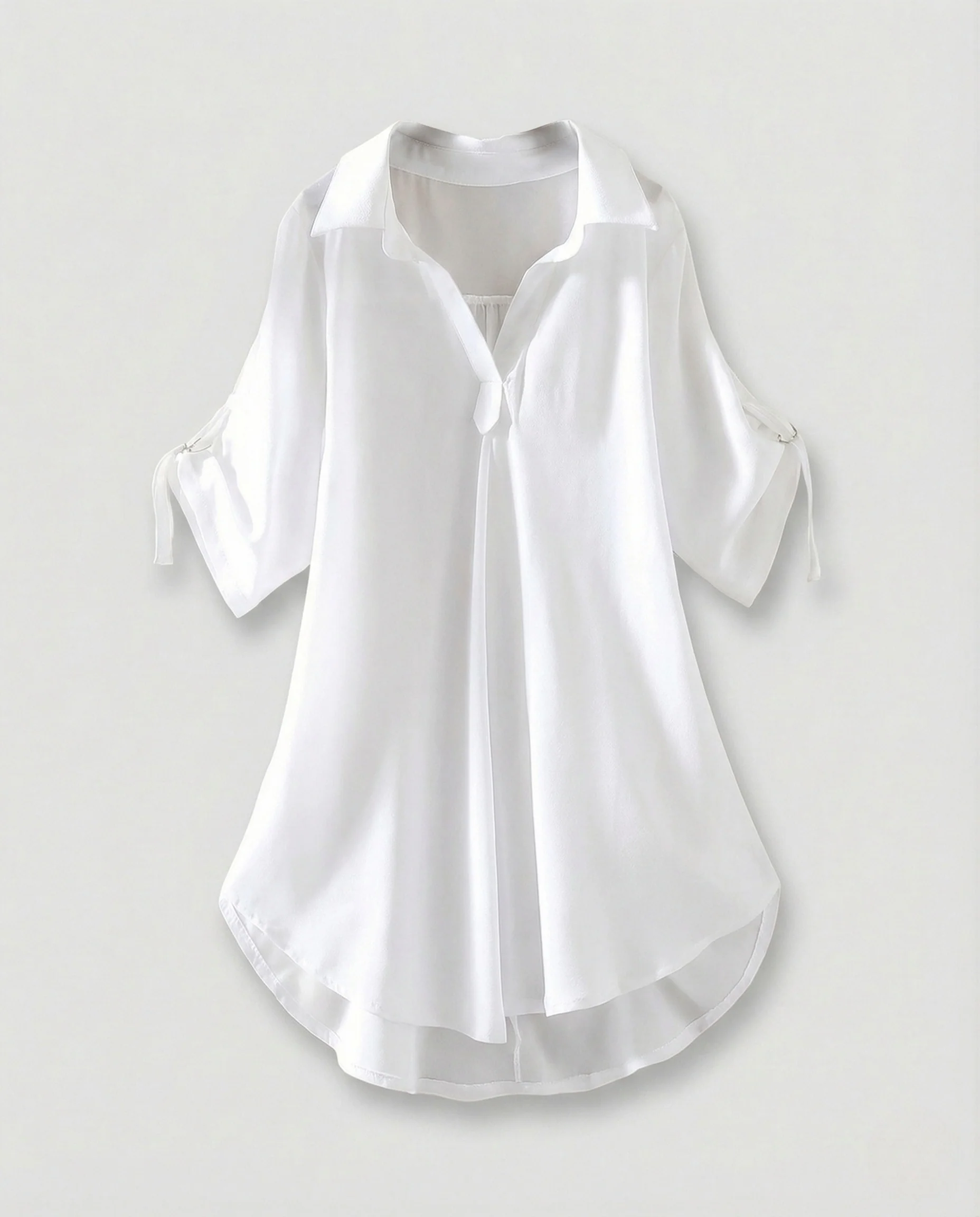 Damen Asymmetrische Chiffontunika - Image 7