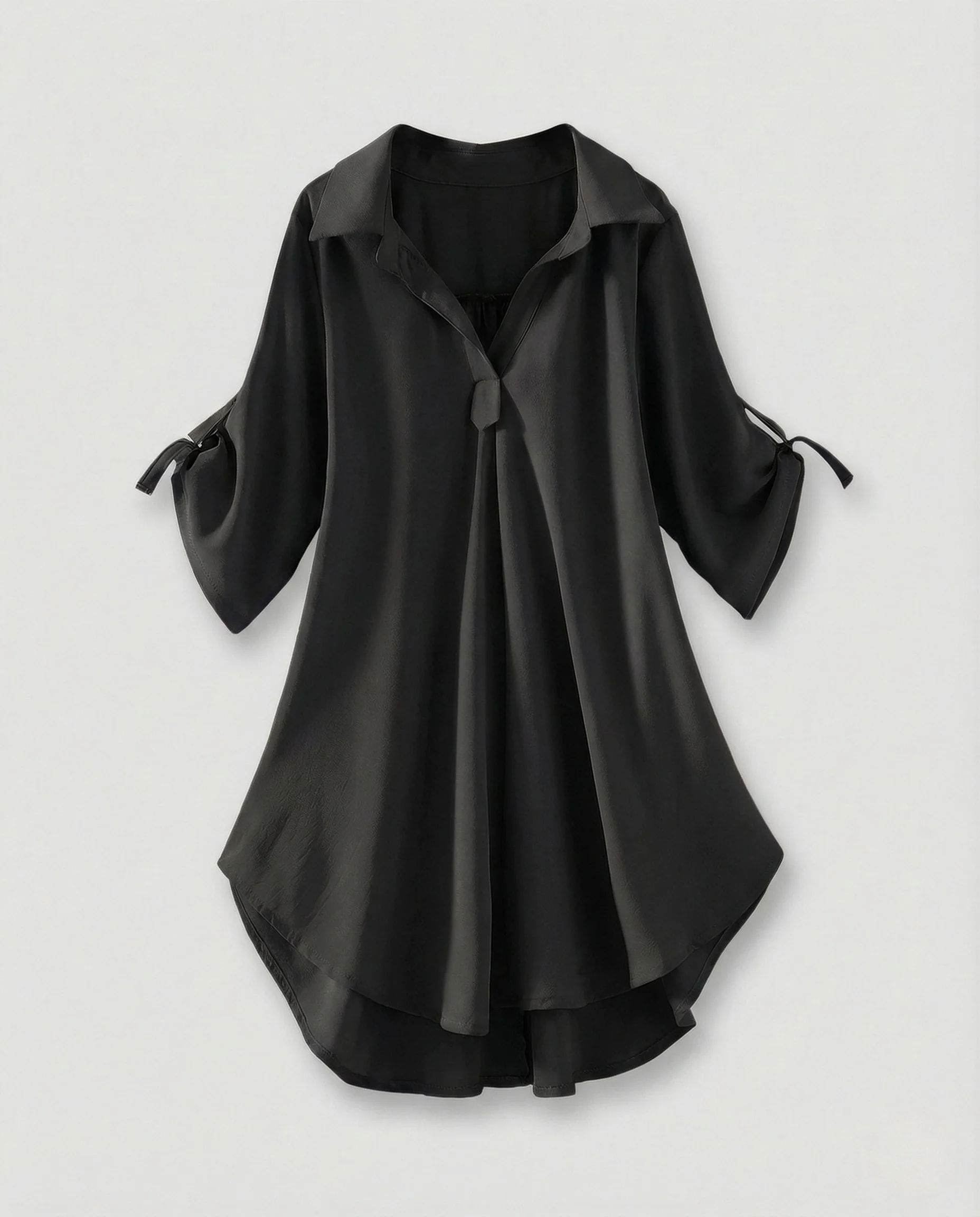 Damen Asymmetrische Chiffontunika - Image 8